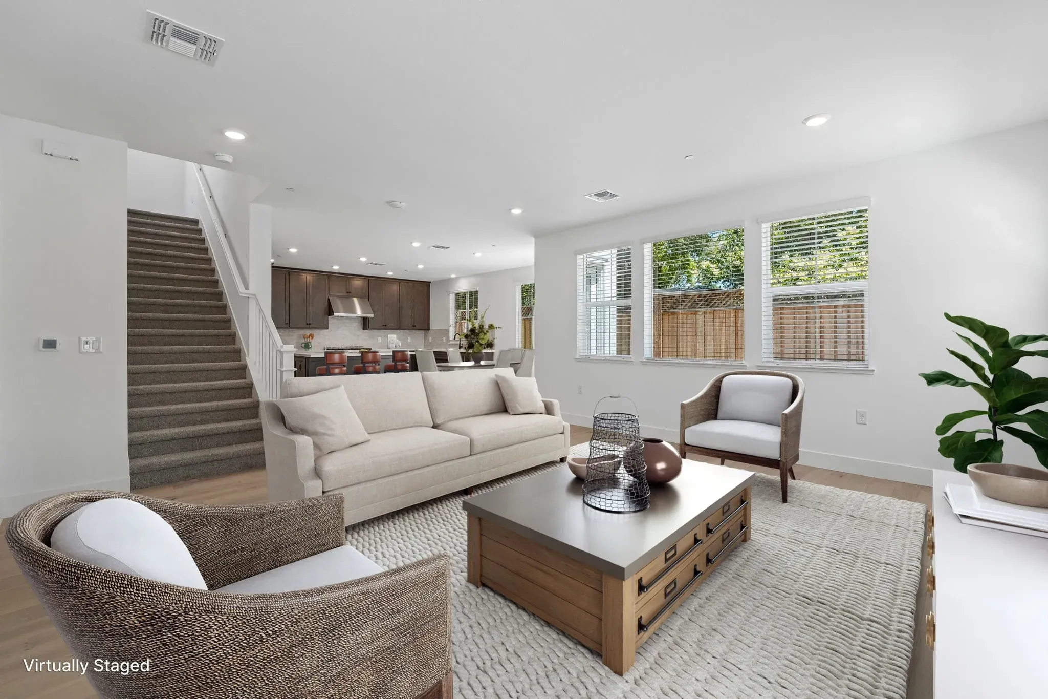 Abigail Place Homesite 9 Great Room Virtually Stag