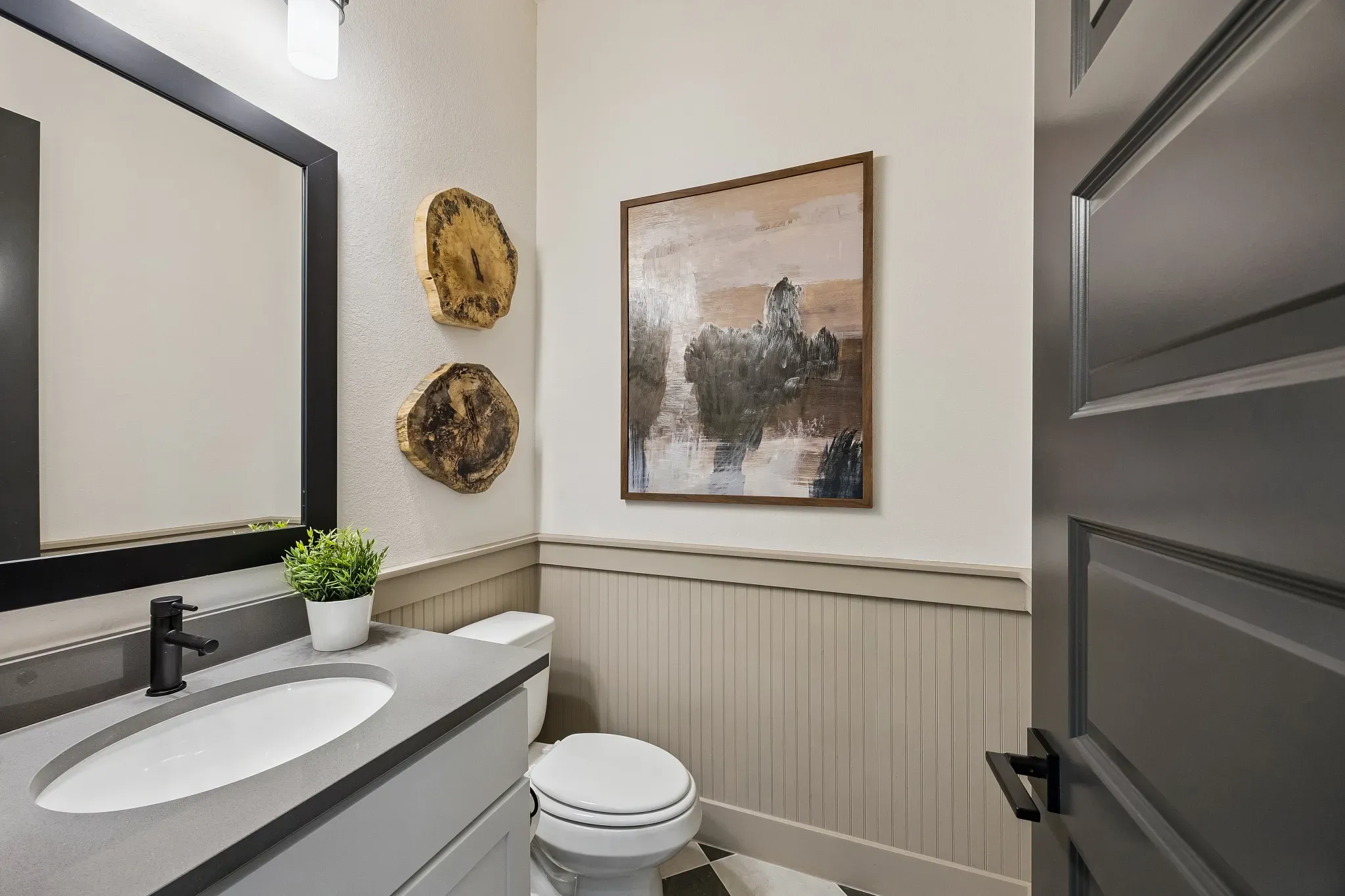 Plan 5058 Powder Room - Staged