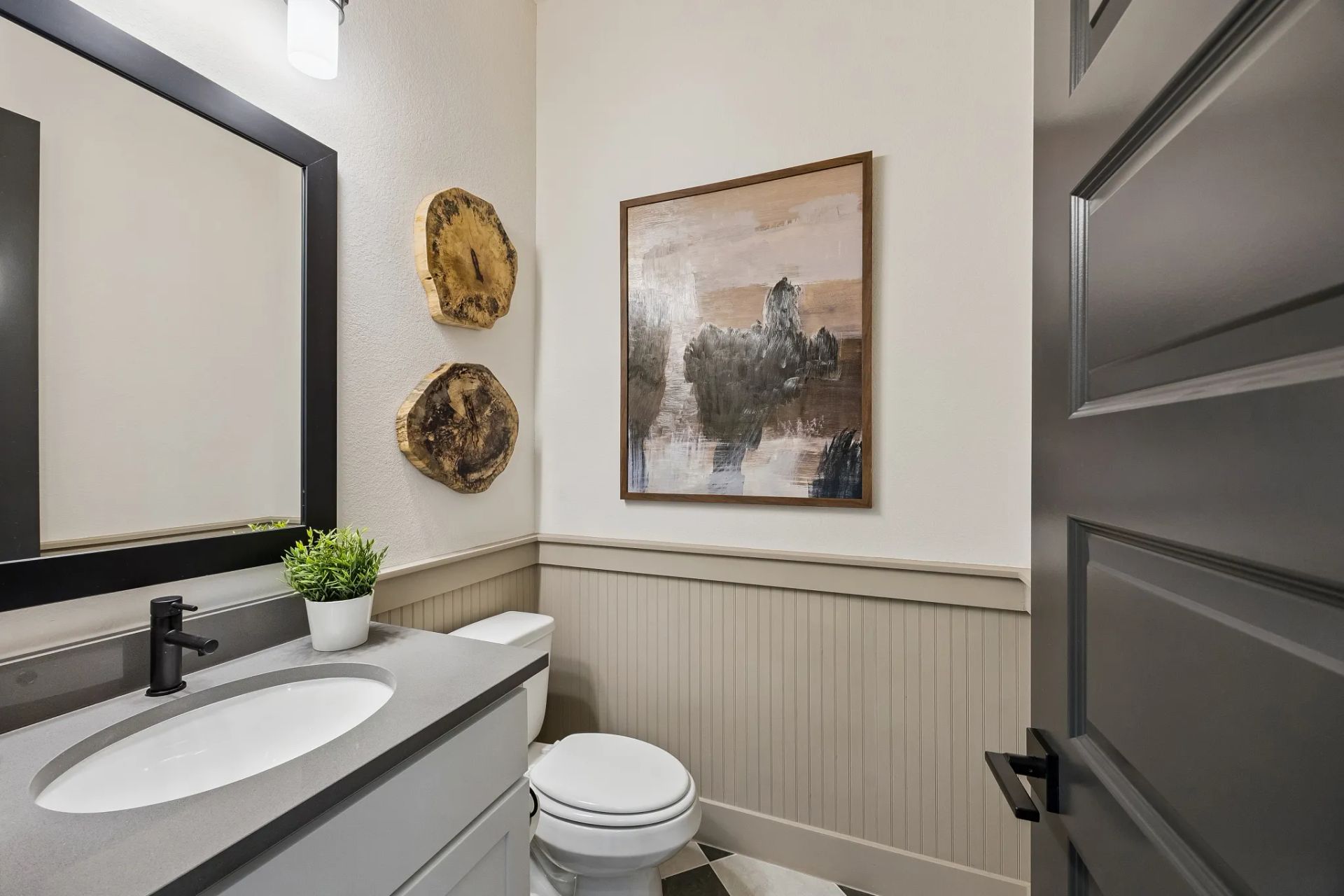 Plan 5058 Powder Room - Staged