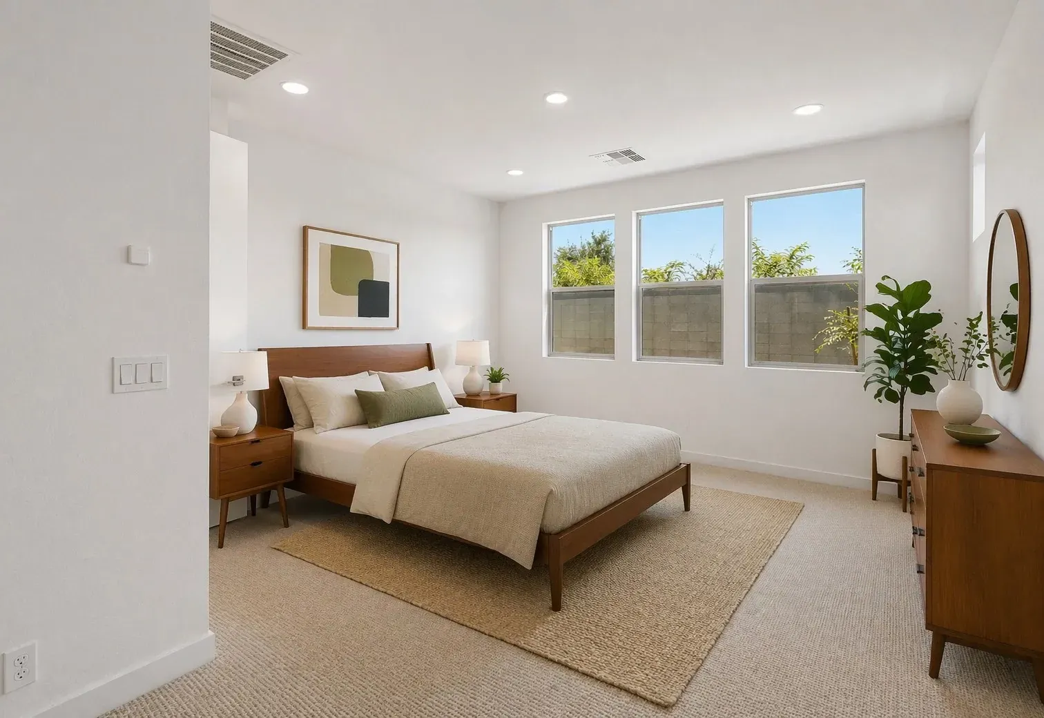Primary Bedroom Virtually Staged