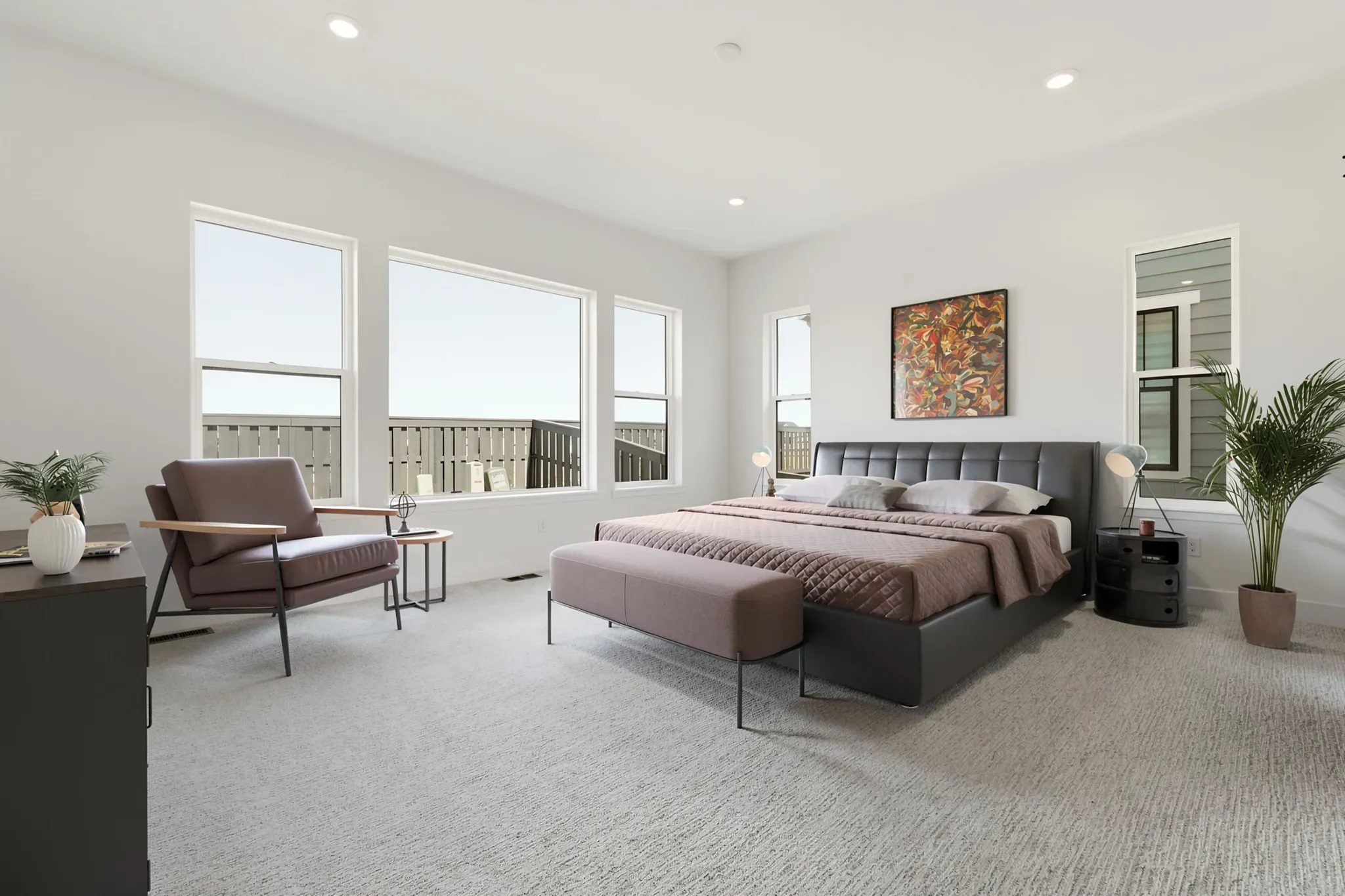 Homesite 143 Primary Bedroom - Virtually Staged