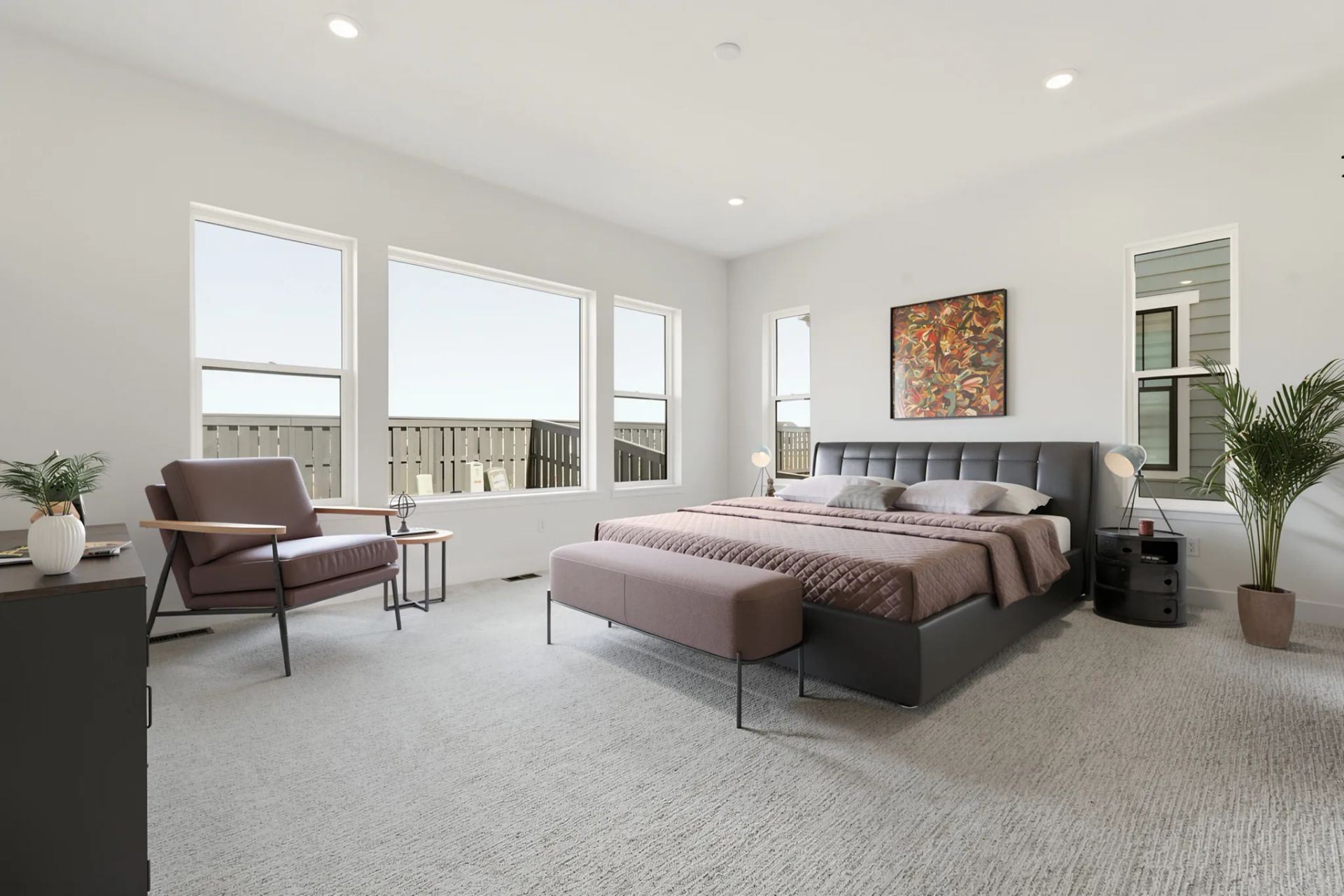 Homesite 143 Primary Bedroom - Virtually Staged
