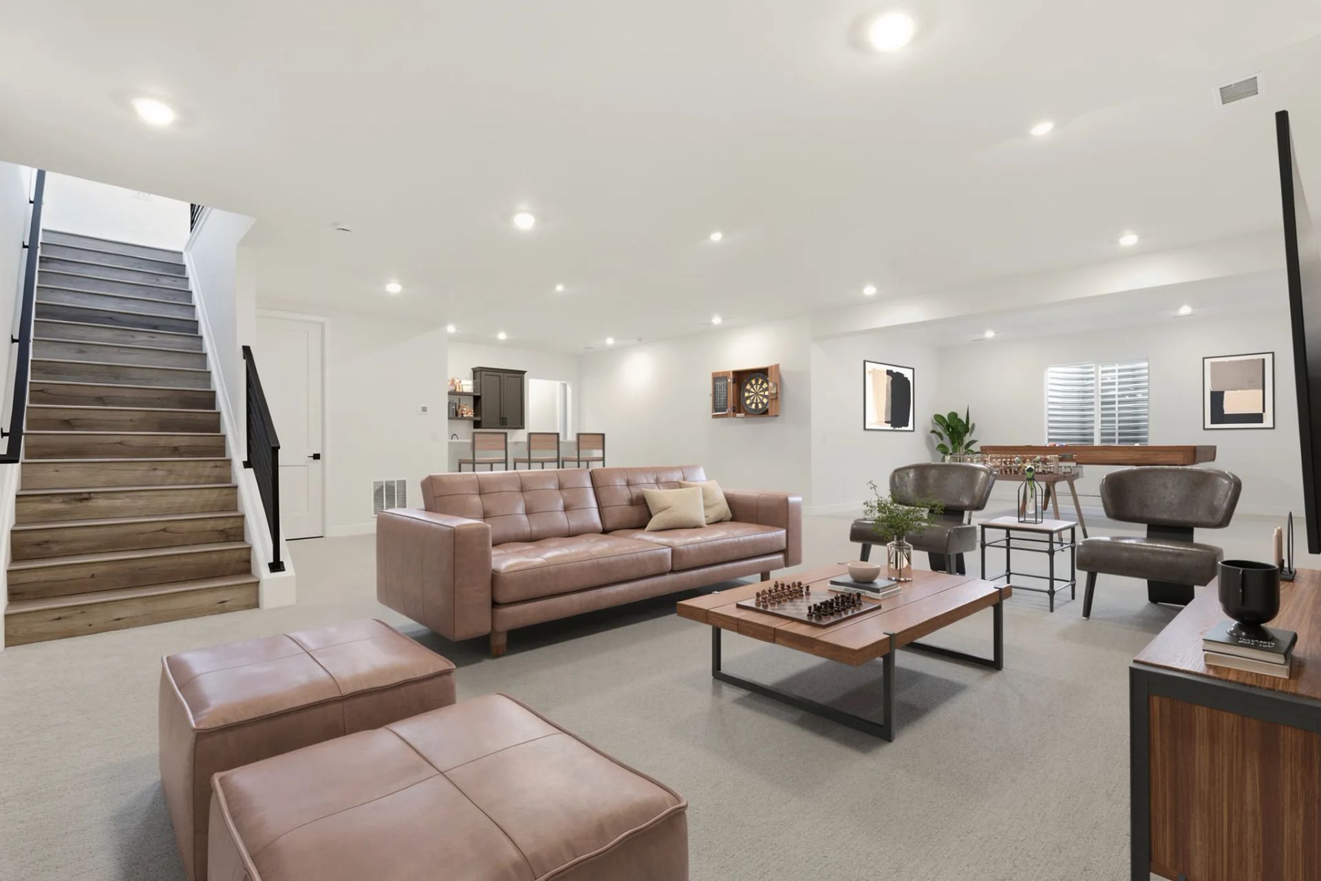 Homesite 143 Finished Basement - Virtually Staged