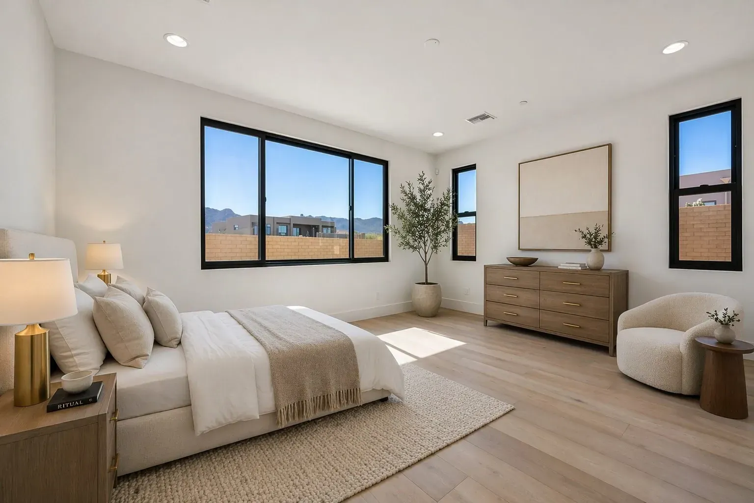 Primary Bedroom Virtually Staged
