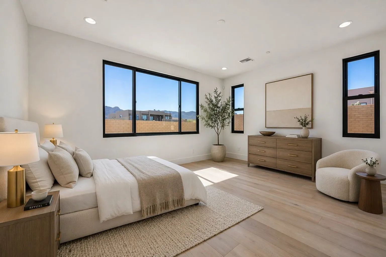 Primary Bedroom Virtually Staged
