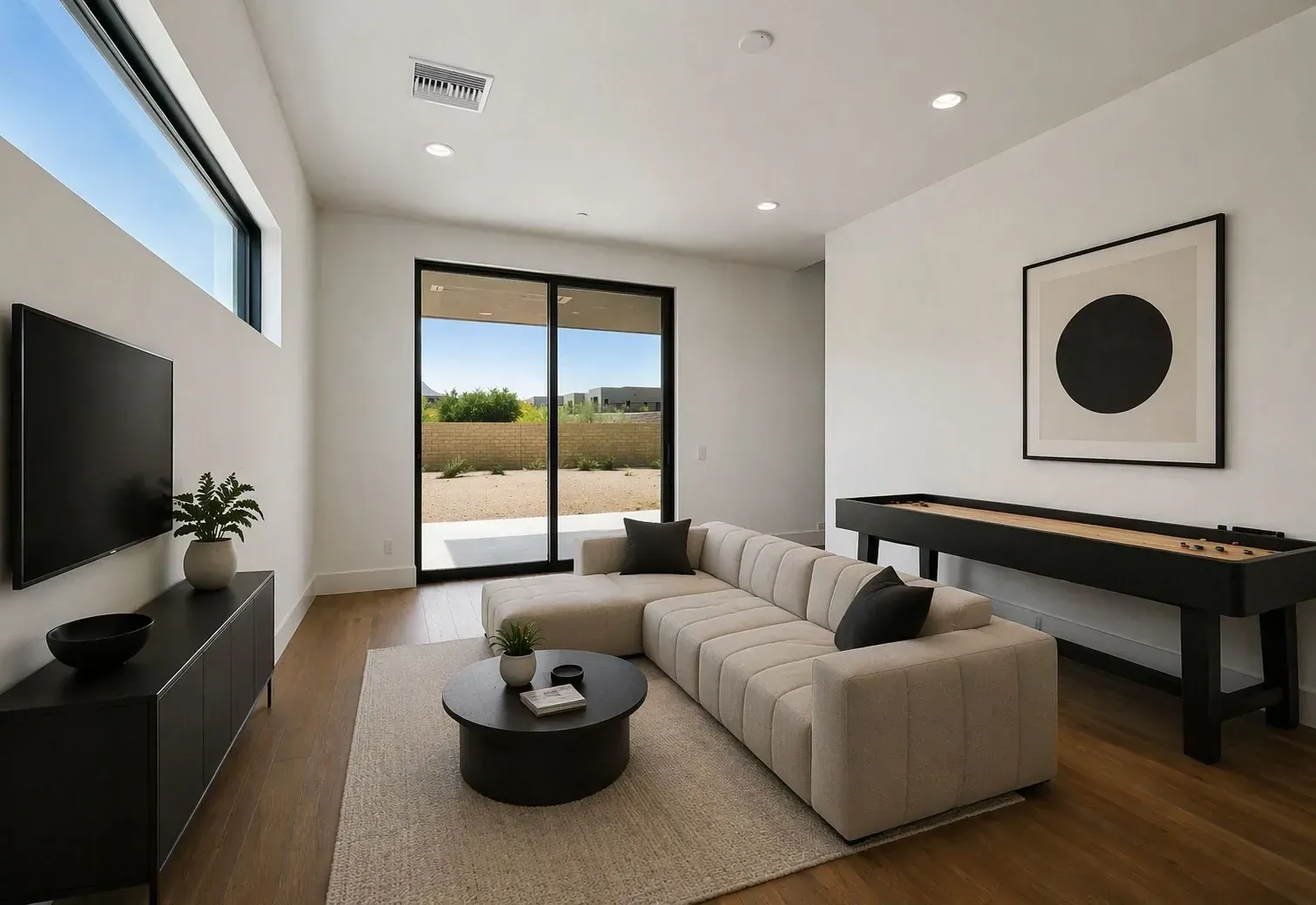 Game Room Virtually Staged
