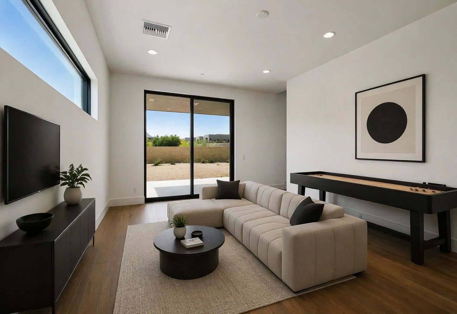 Game Room Virtually Staged