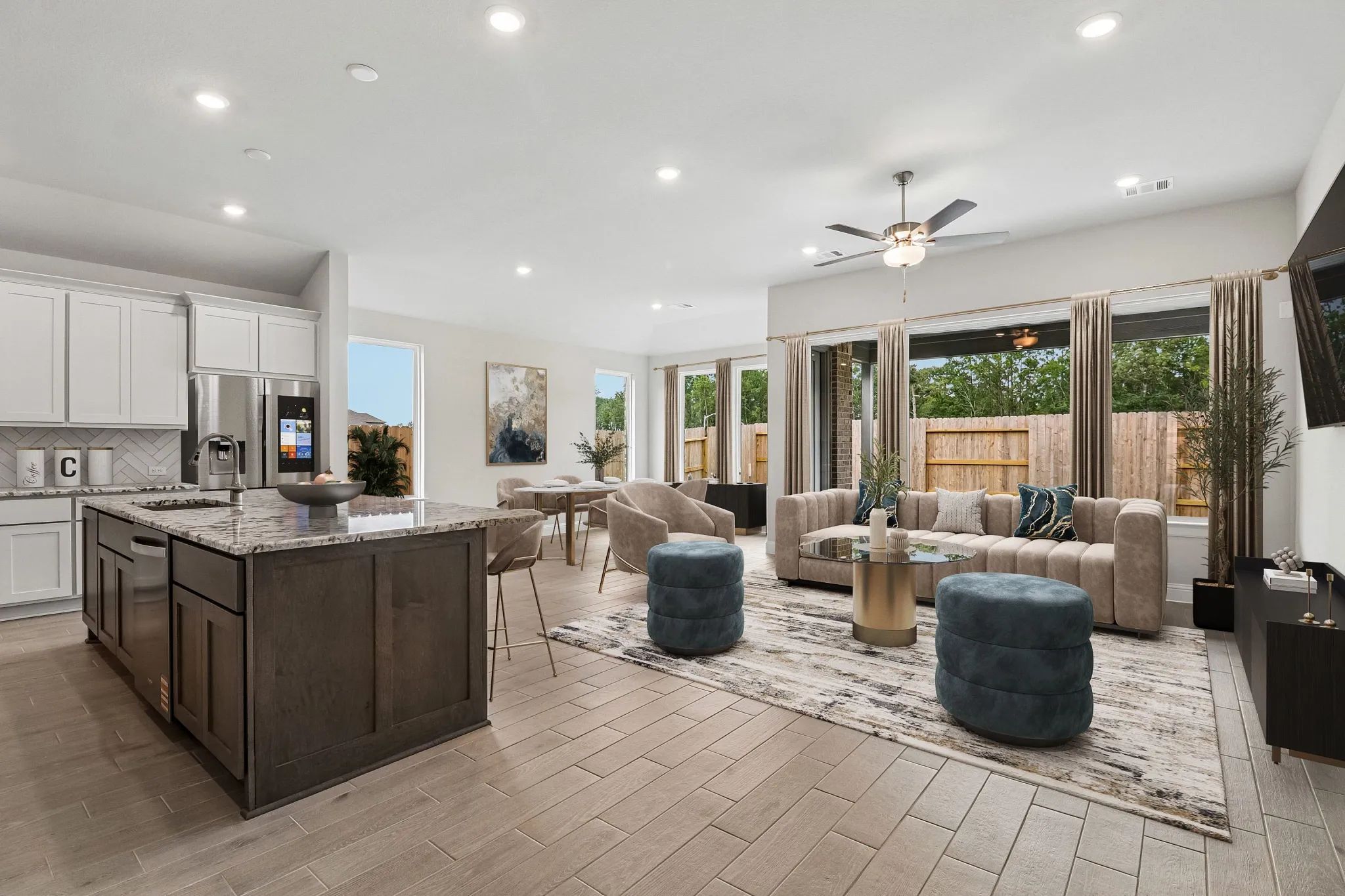 Homesite 1704 Great Room - Staged