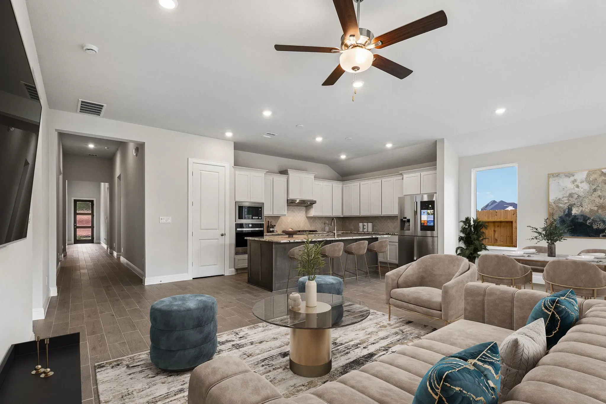 Homesite 1704 Great Room - Staged