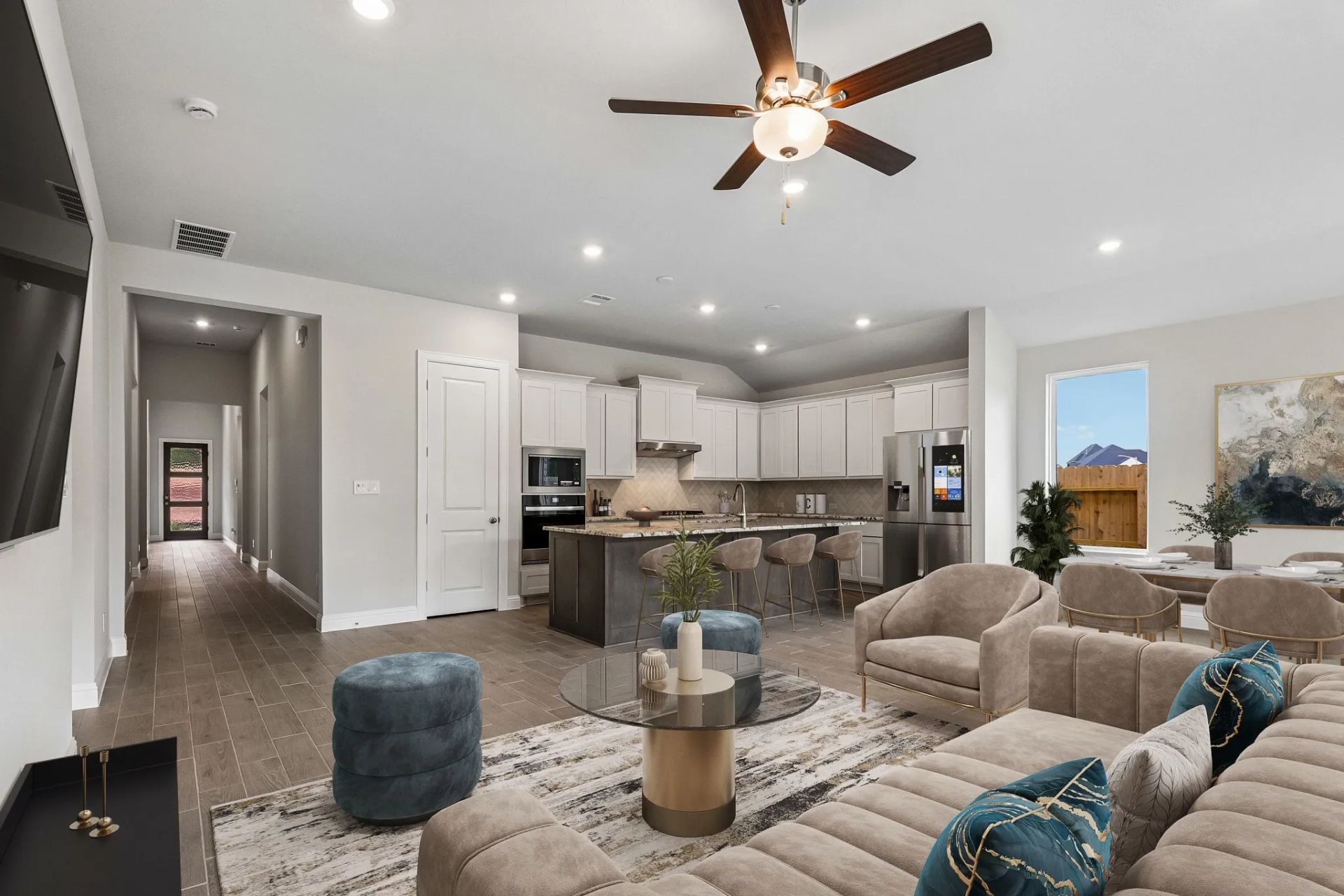 Homesite 1704 Great Room - Staged