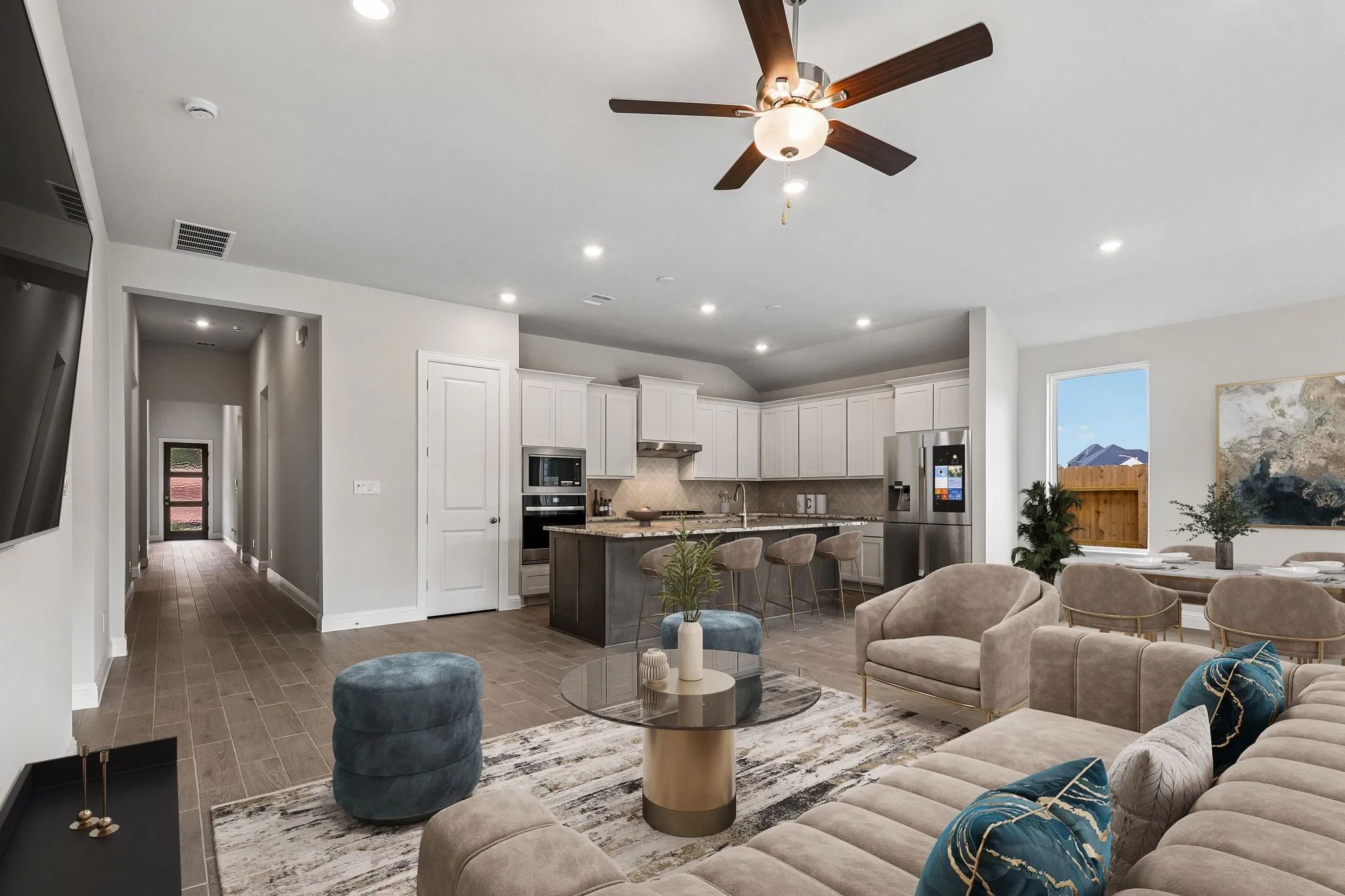 Homesite 1704 Great Room - Staged