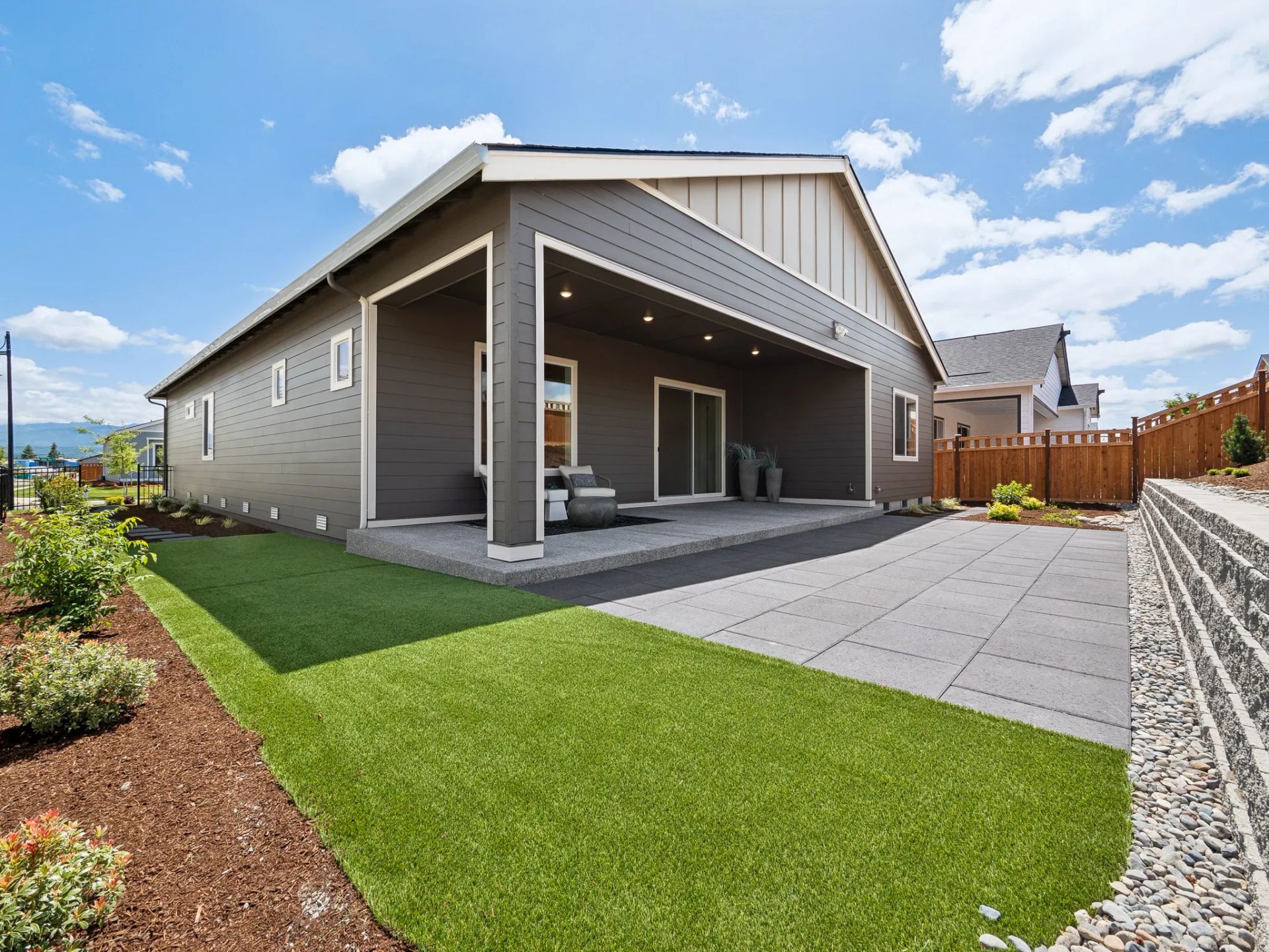 Covered Patio & Backyard