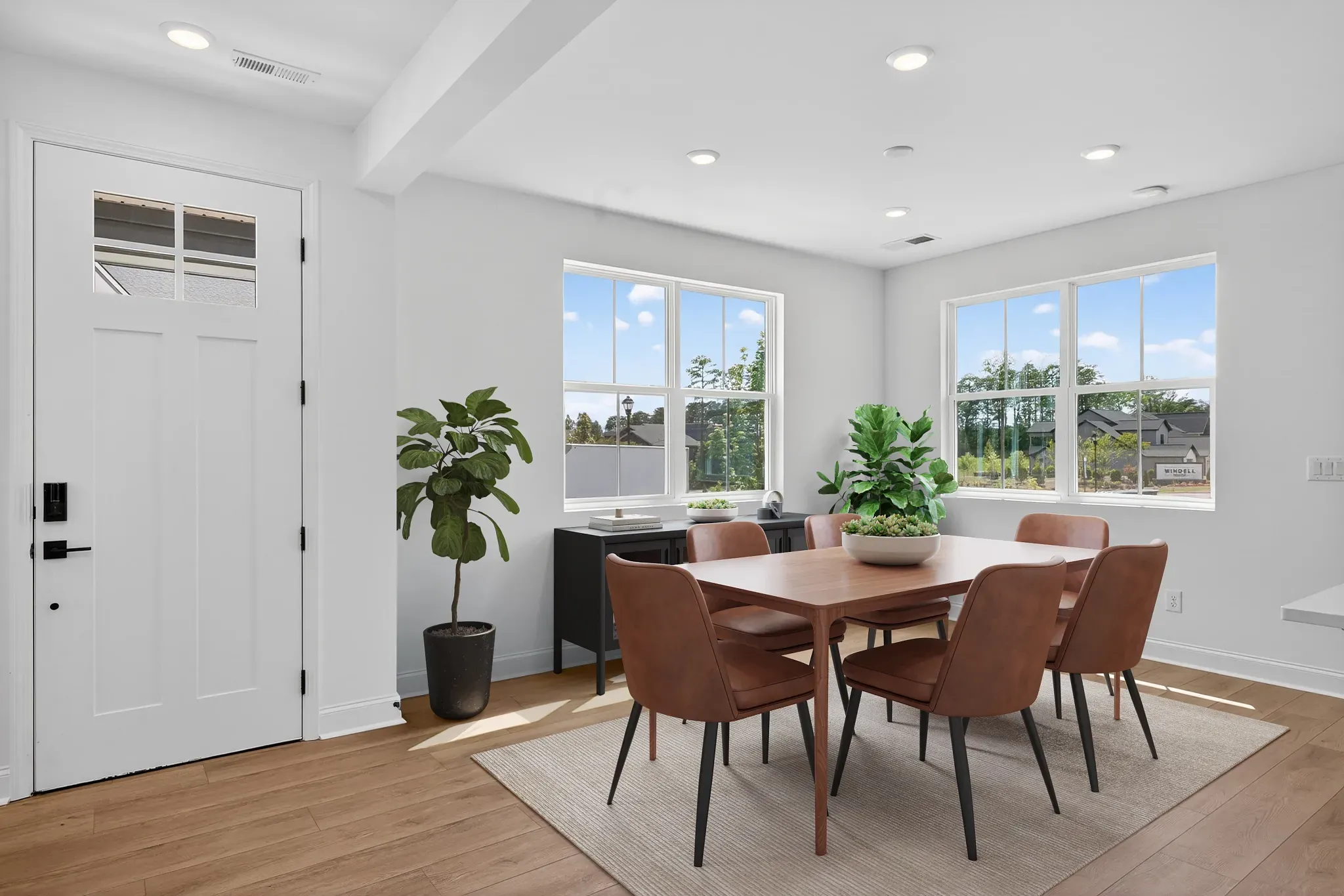 Virtually Staged Dining Room