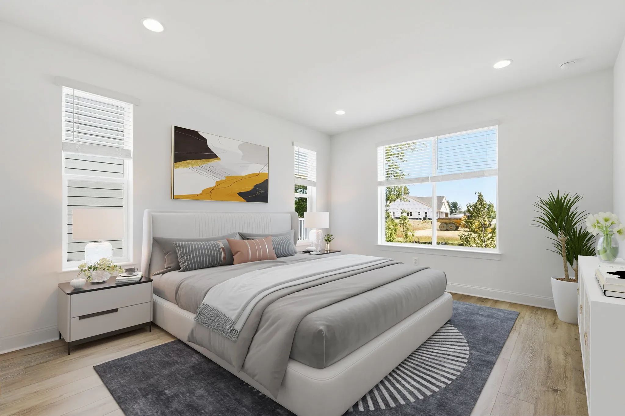 Aspen II  Virtually Staged Primary Bedroom