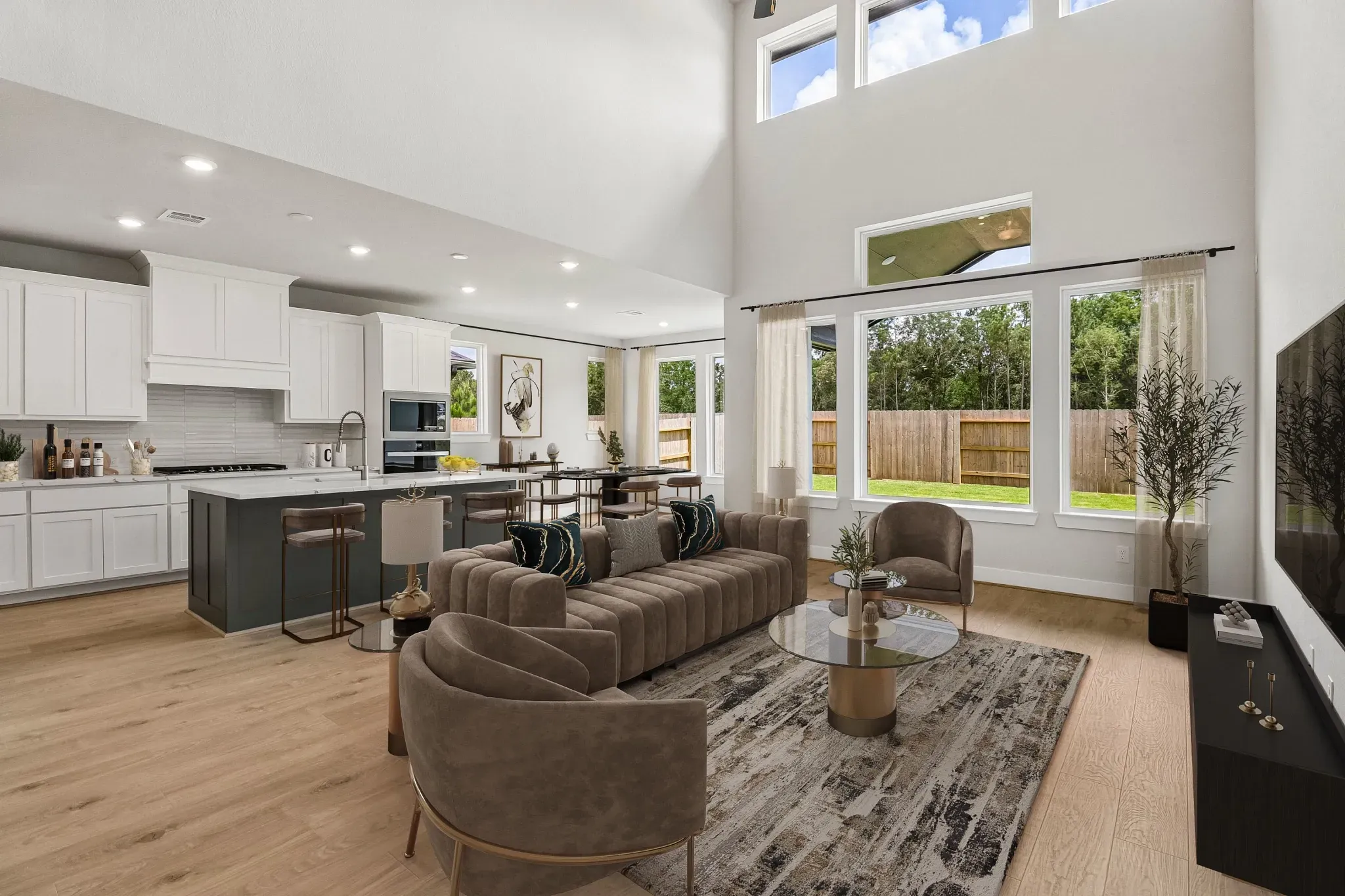 Homesite 1504 Great Room - Staged
