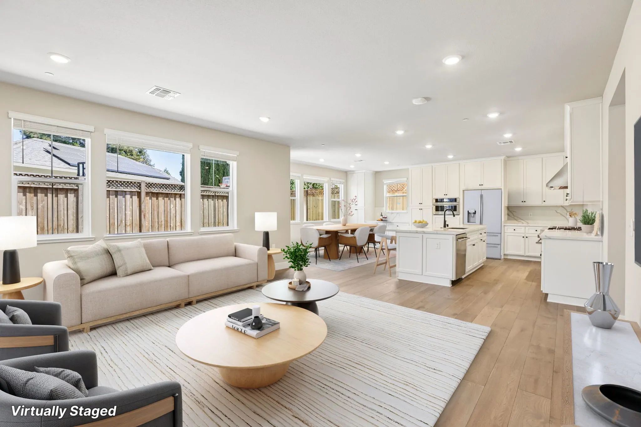 Abigail Place Homesite 2 Great Room Virtually Stag