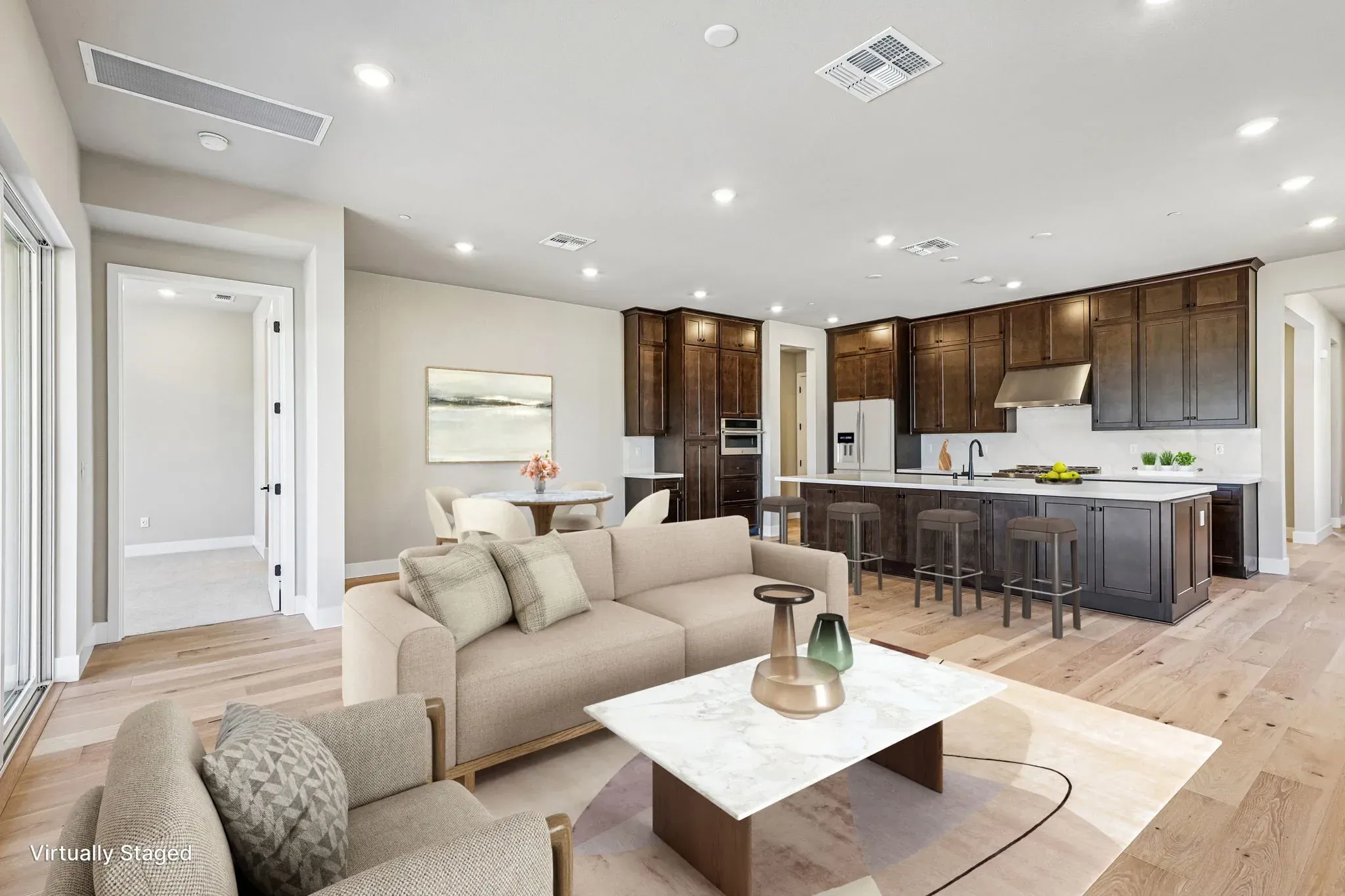 The Meadows Homesite 13 Great Room Virtually Stage