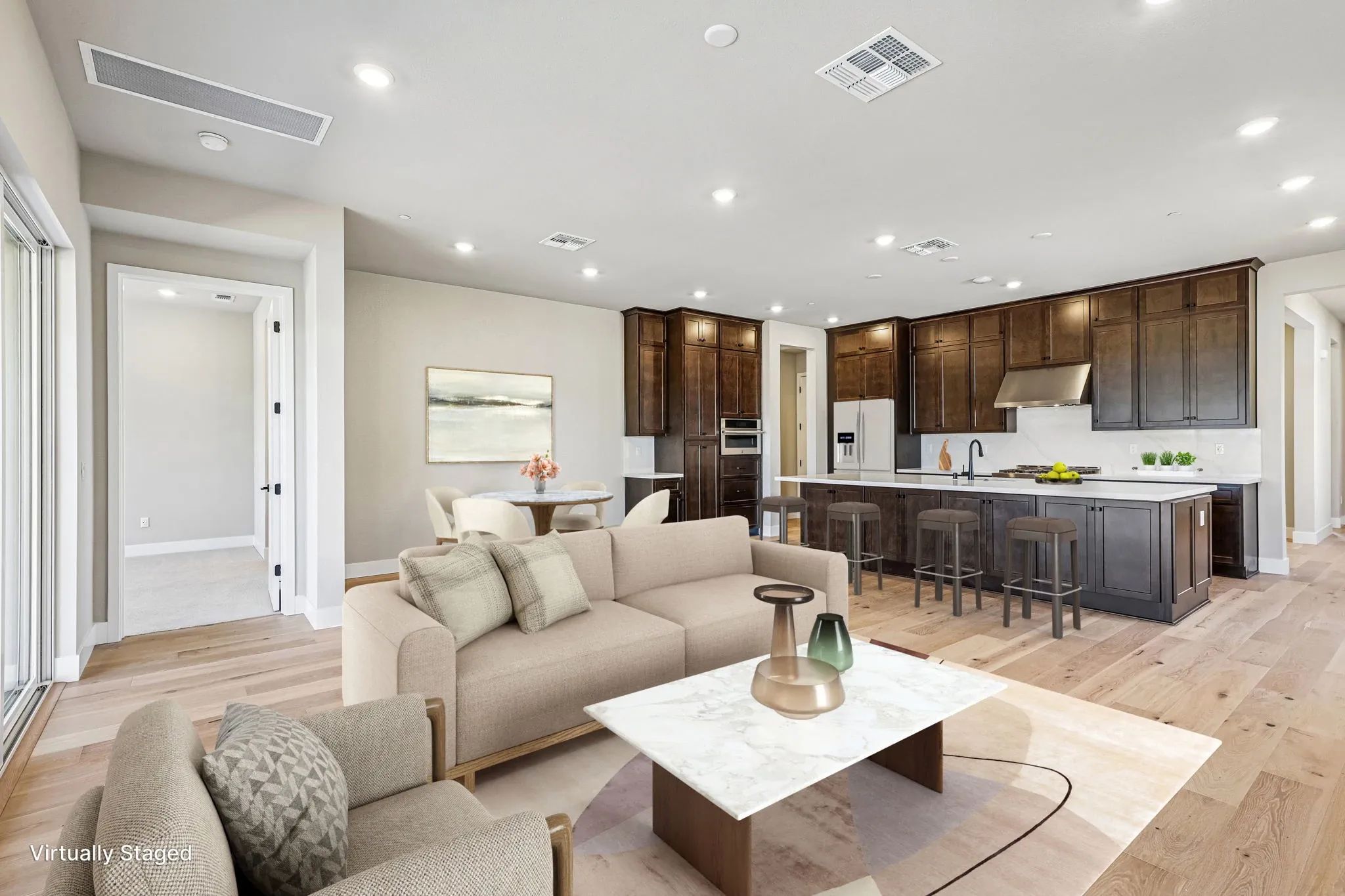 The Meadows Homesite 13 Great Room Virtually Stage