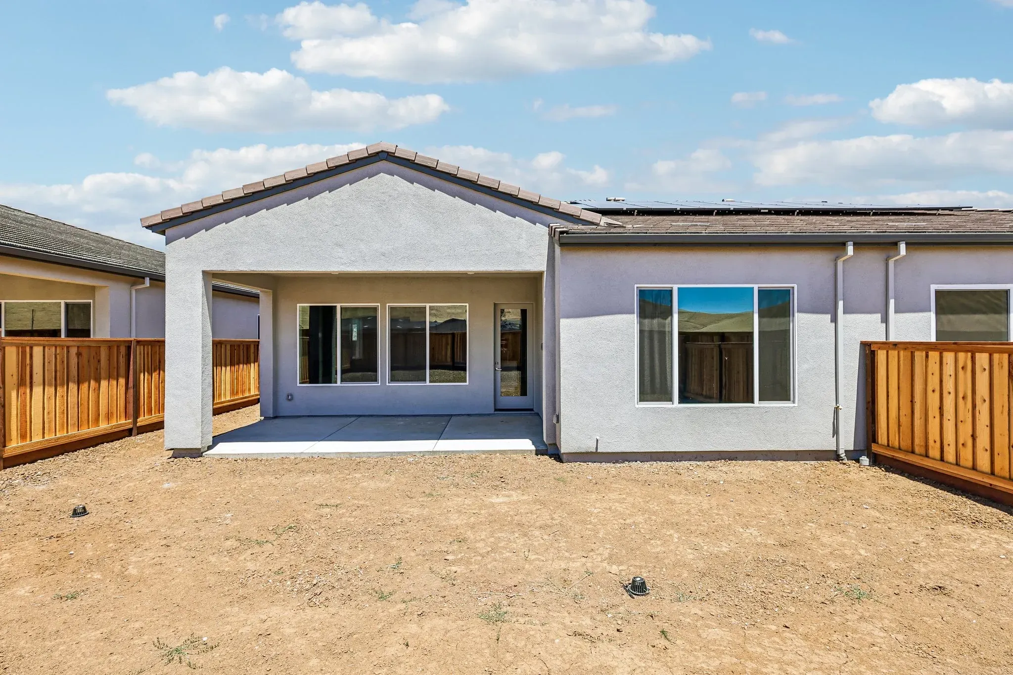 The Meadows Homesite 13 Backyard