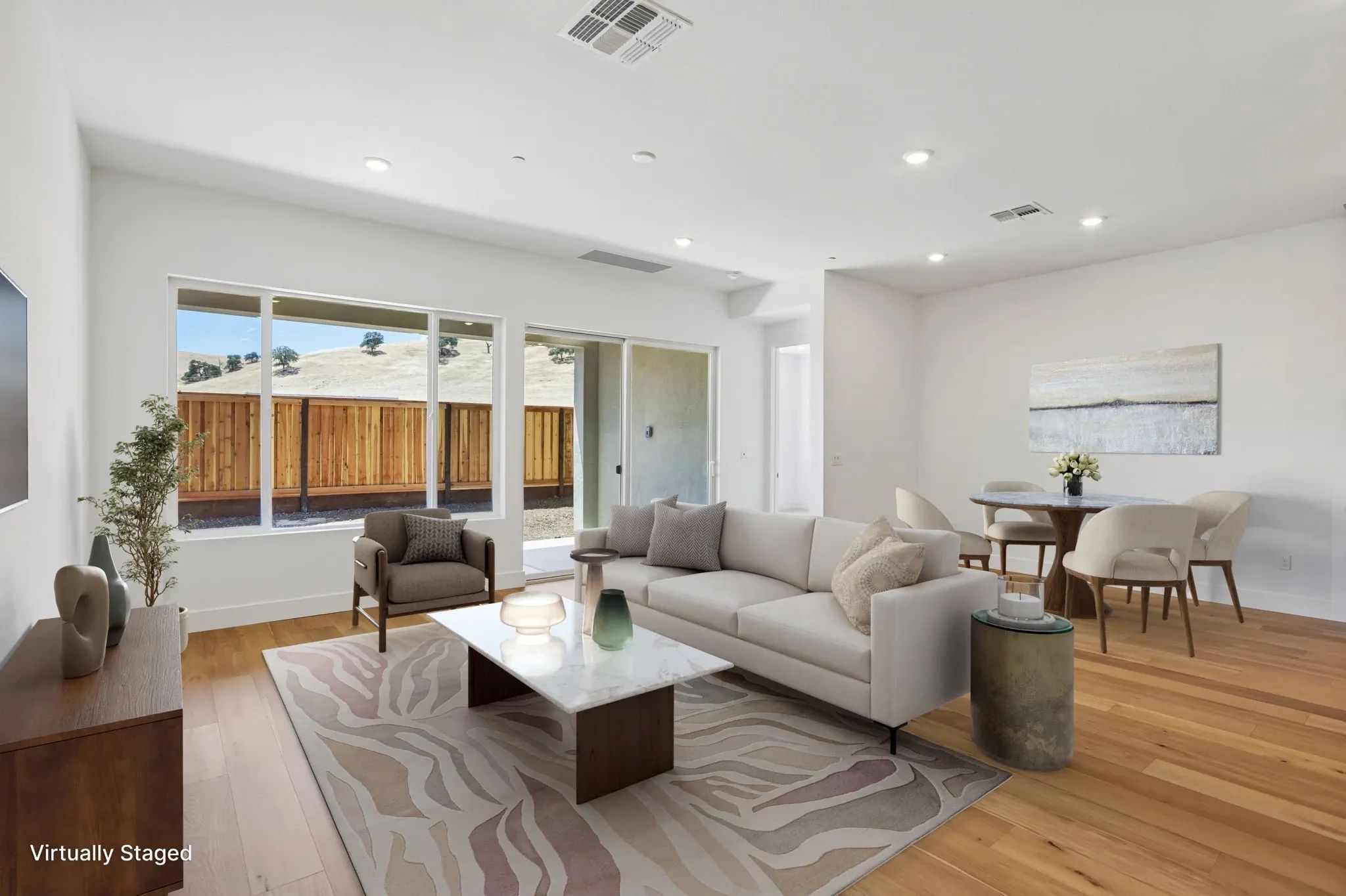 The Meadows Homesite 31 Living Room Virtually Stag