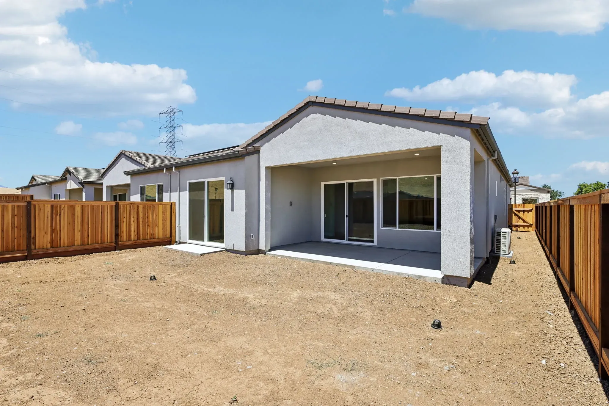 The Meadows Homesite 29 Backyard