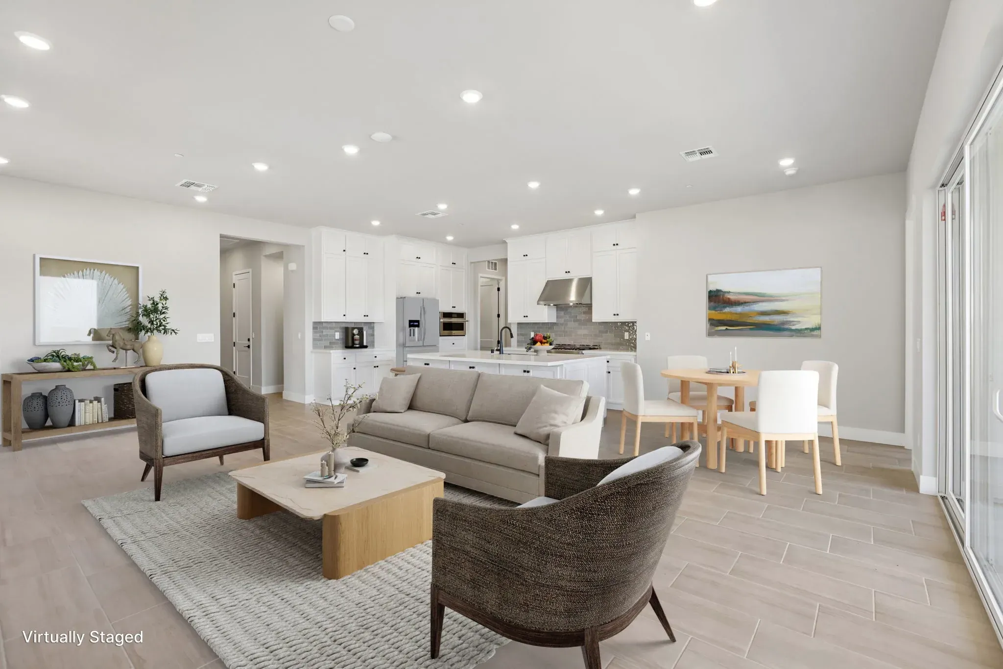 The Meadows Homesite 2 Great Room Virtually Staged