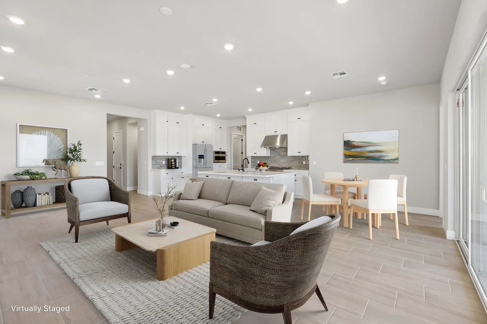 The Meadows Homesite 2 Great Room Virtually Staged