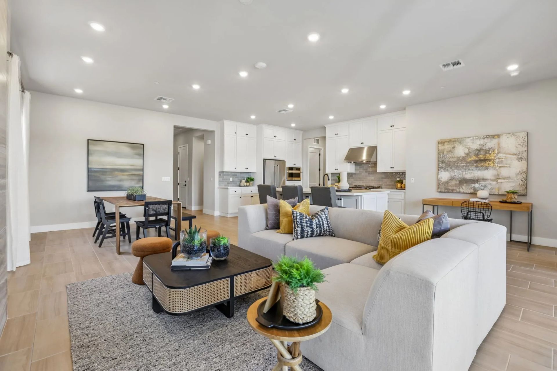 The Meadows Homesite 2 Great Room Virtually Staged
