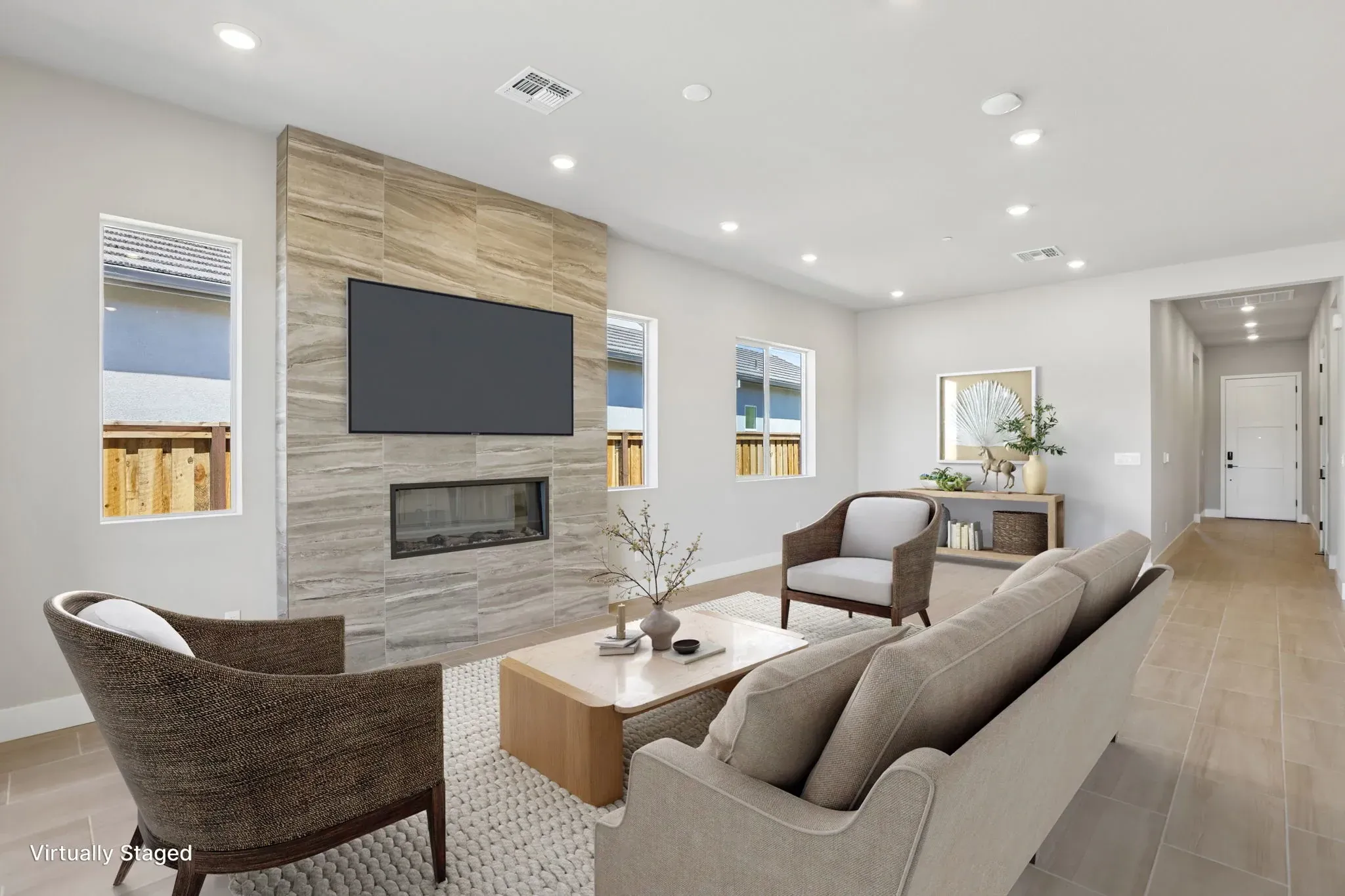 The Meadows Homesite 2 Living Room Virtually Stage
