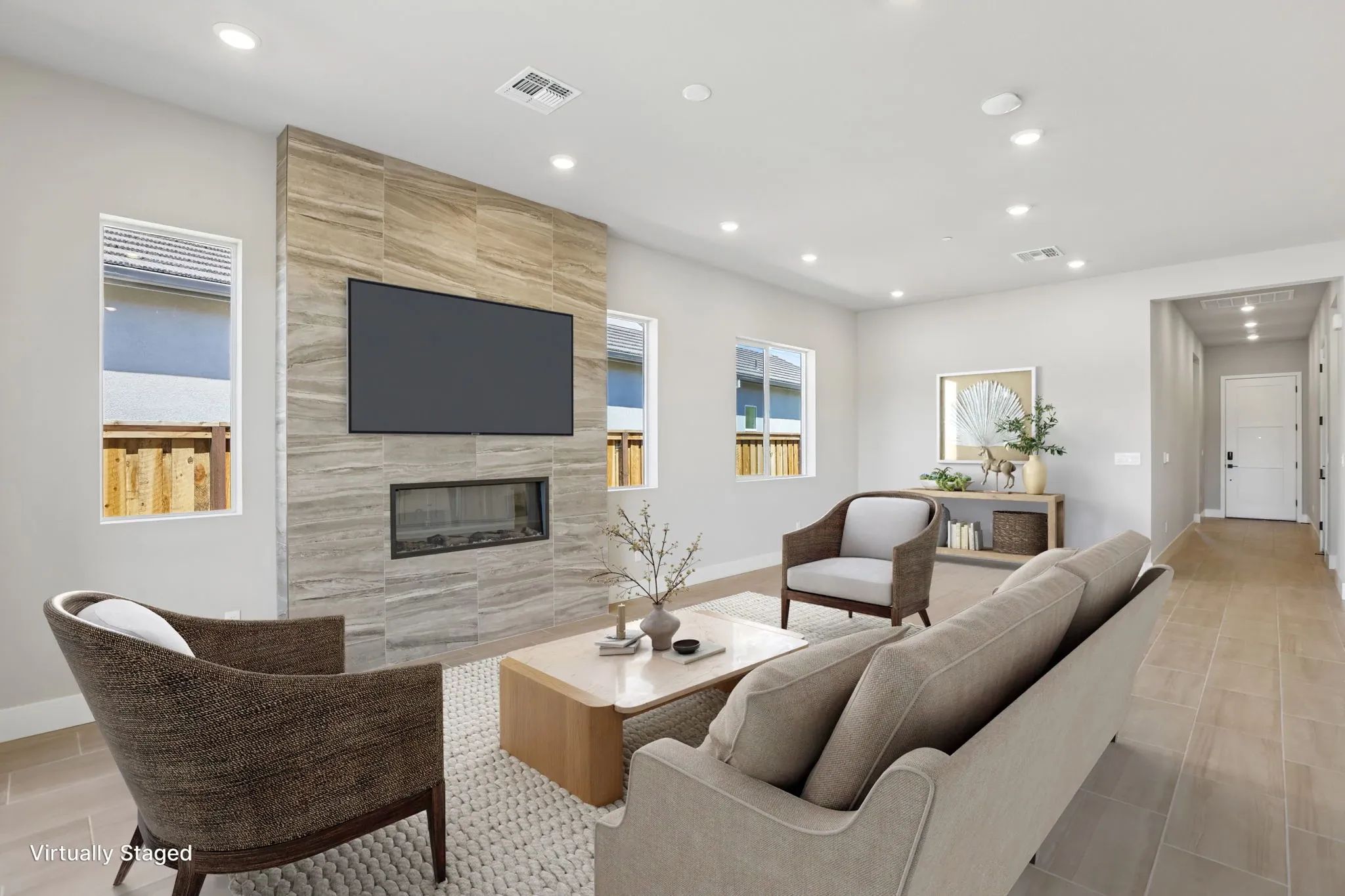 The Meadows Homesite 2 Living Room Virtually Stage