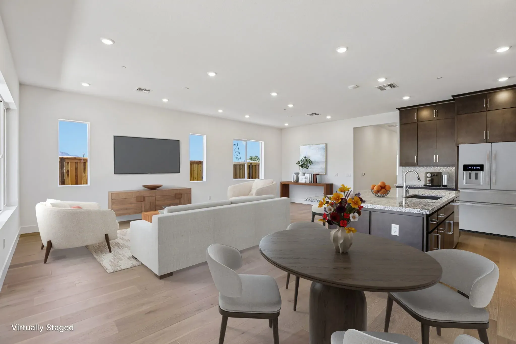 The Meadows Homesite 32 Great Room Virtually Stage