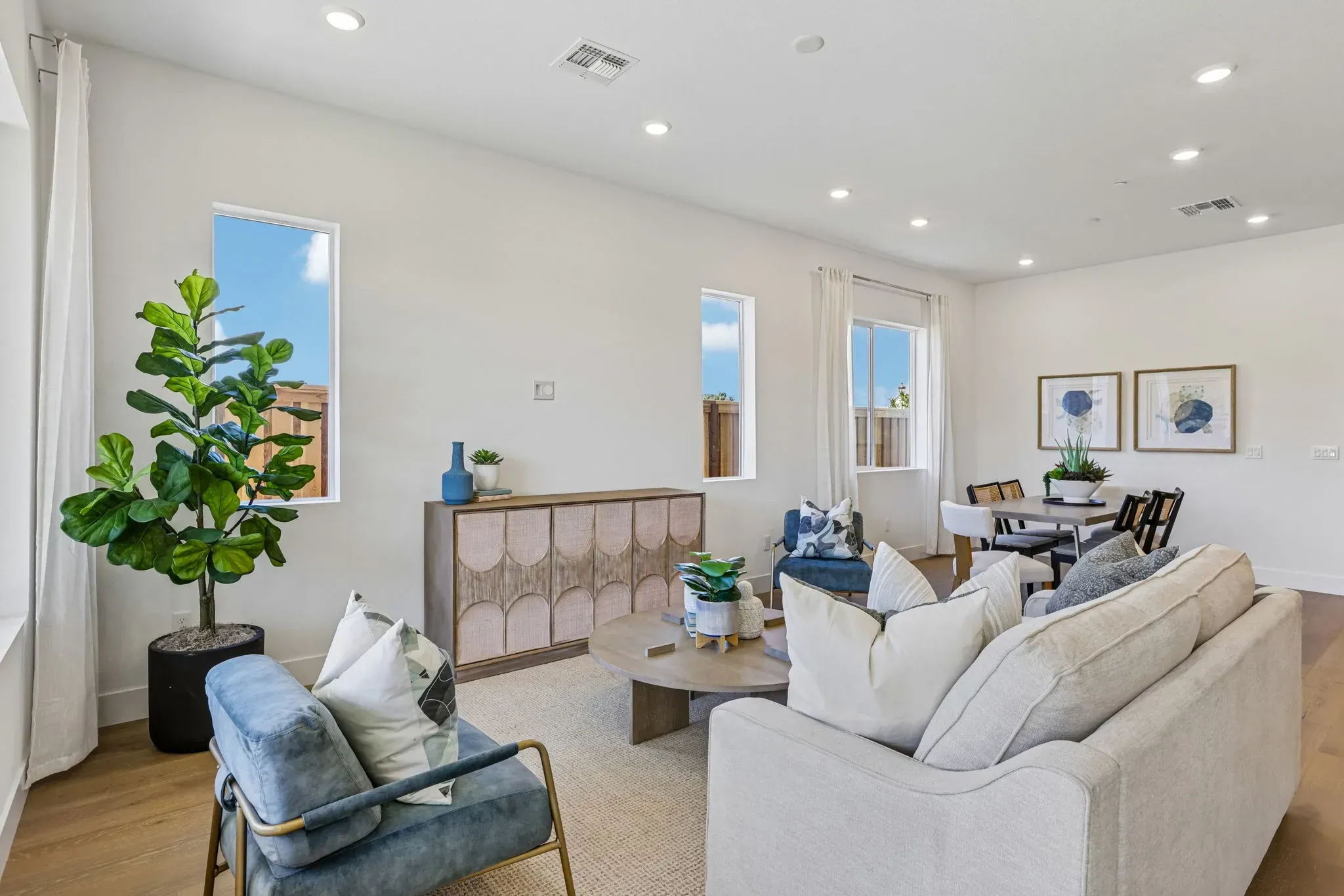 The Meadows Homesite 32 Living Room Virtually Stag