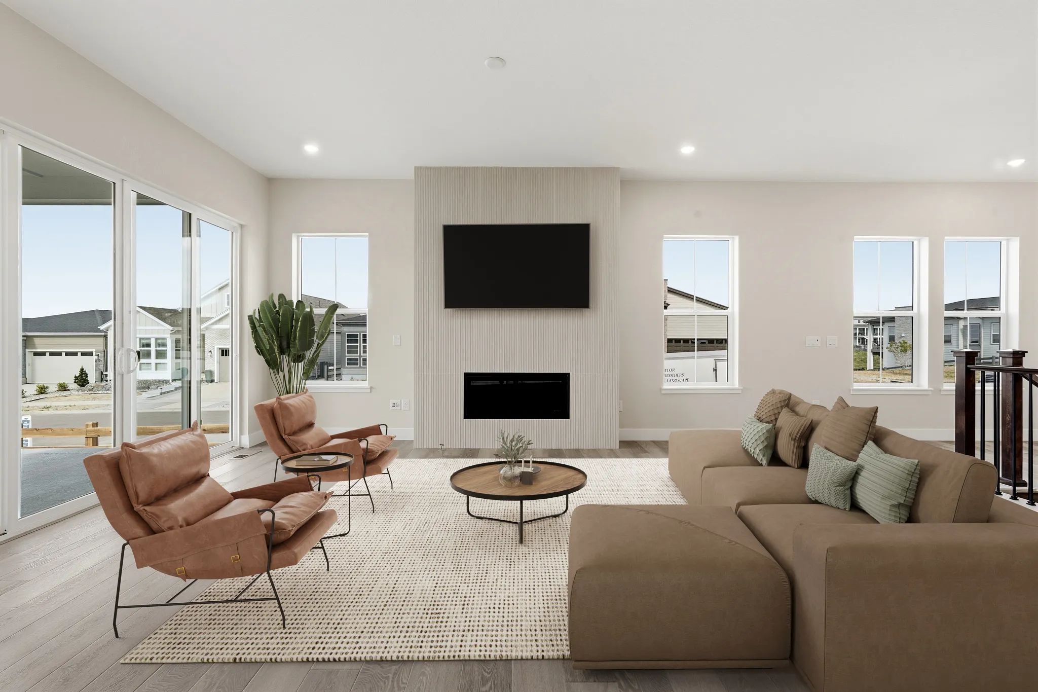 Homesite 7 Great Room - Virtually Staged