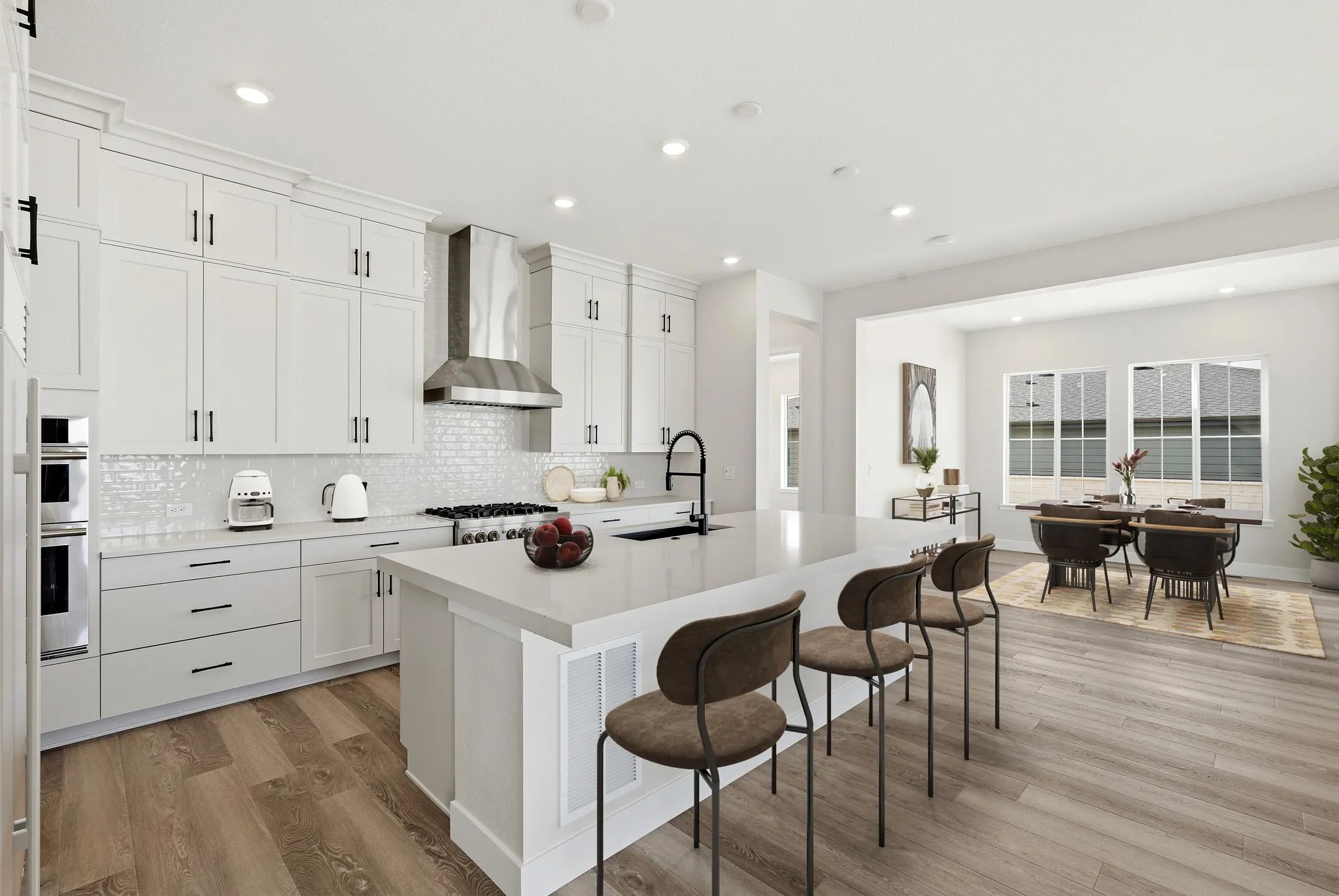 Homesite 7 Kitchen + Dining - Virtually Staged