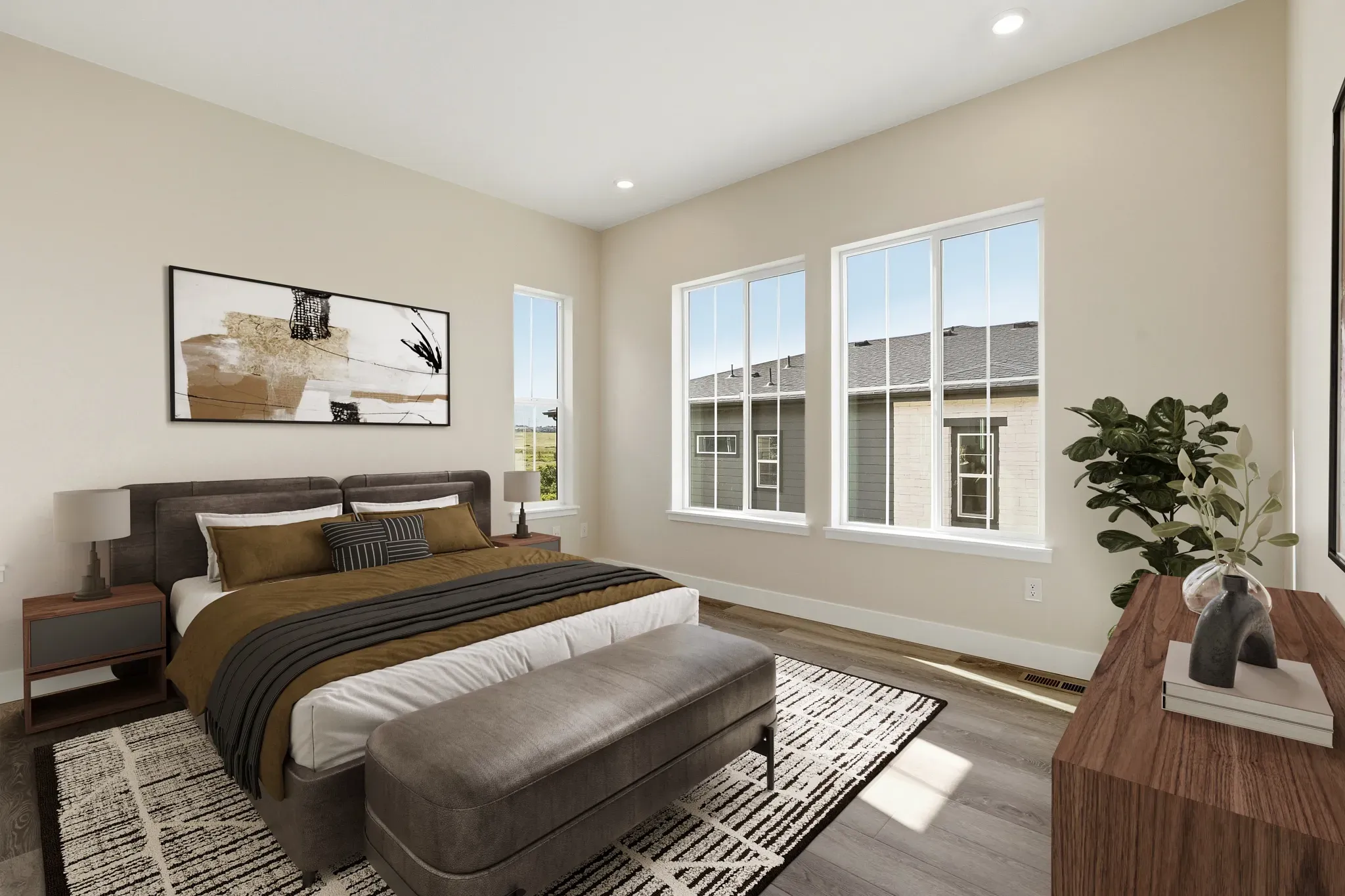 Homesite 7 Primary Bedroom - Virtually Staged