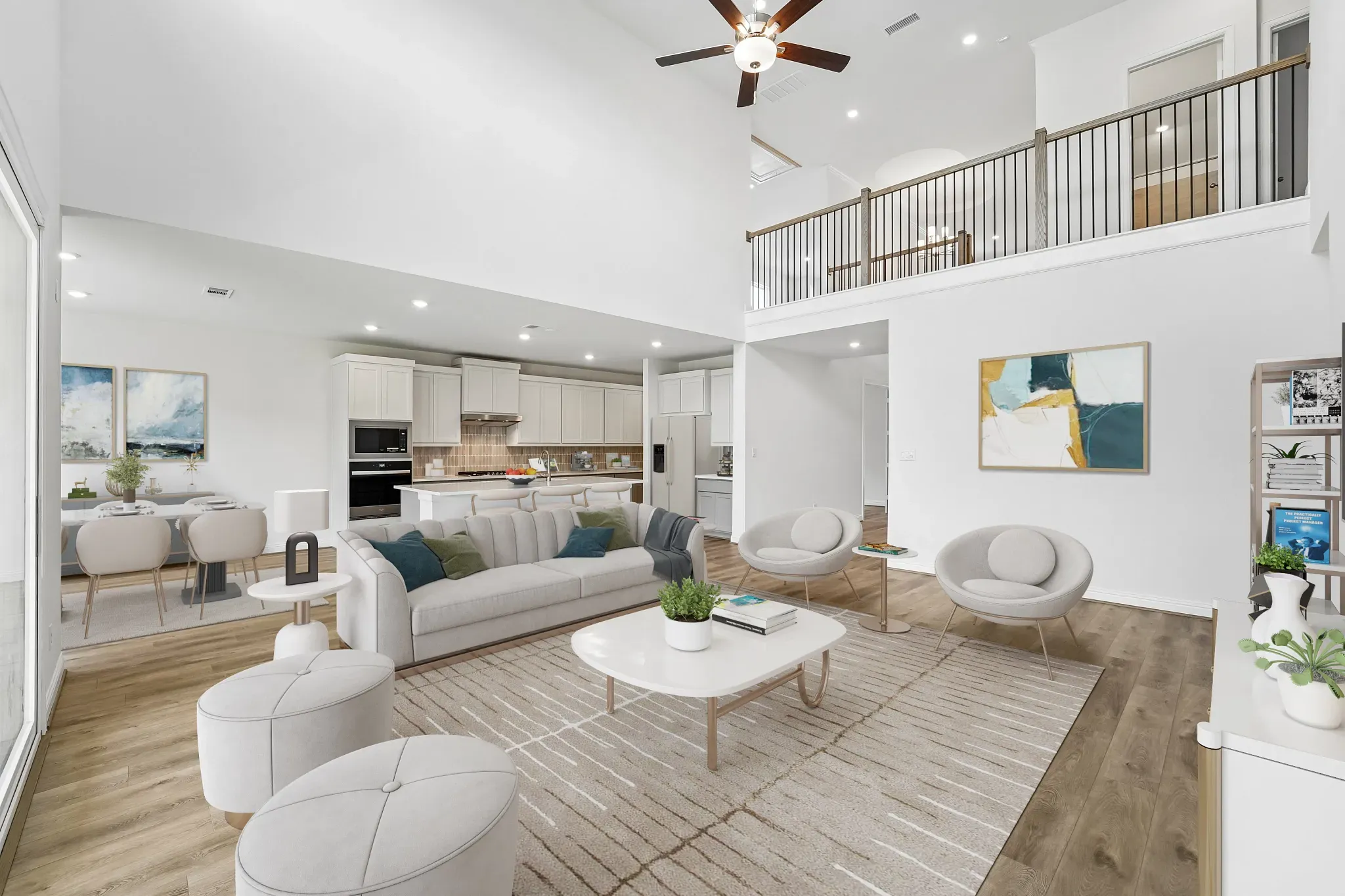 Homesite 5110 Great Room - Staged