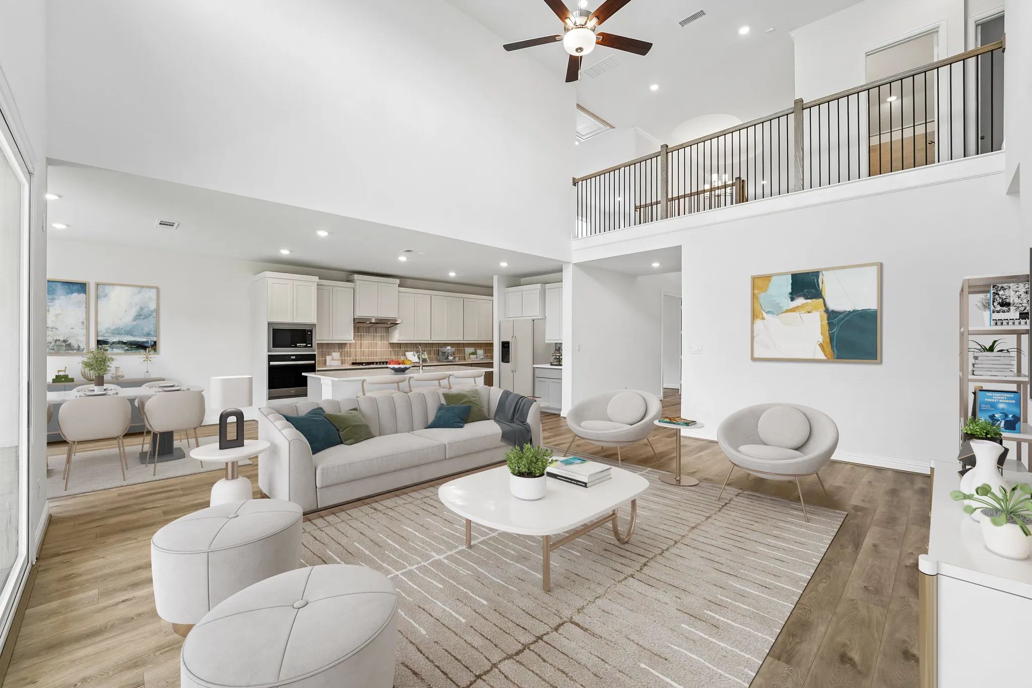 Homesite 5110 Great Room - Staged