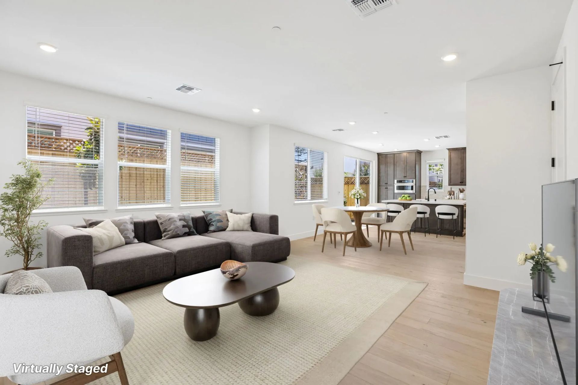 Abigail Place Homesite 3 Great Room Virtually Stag
