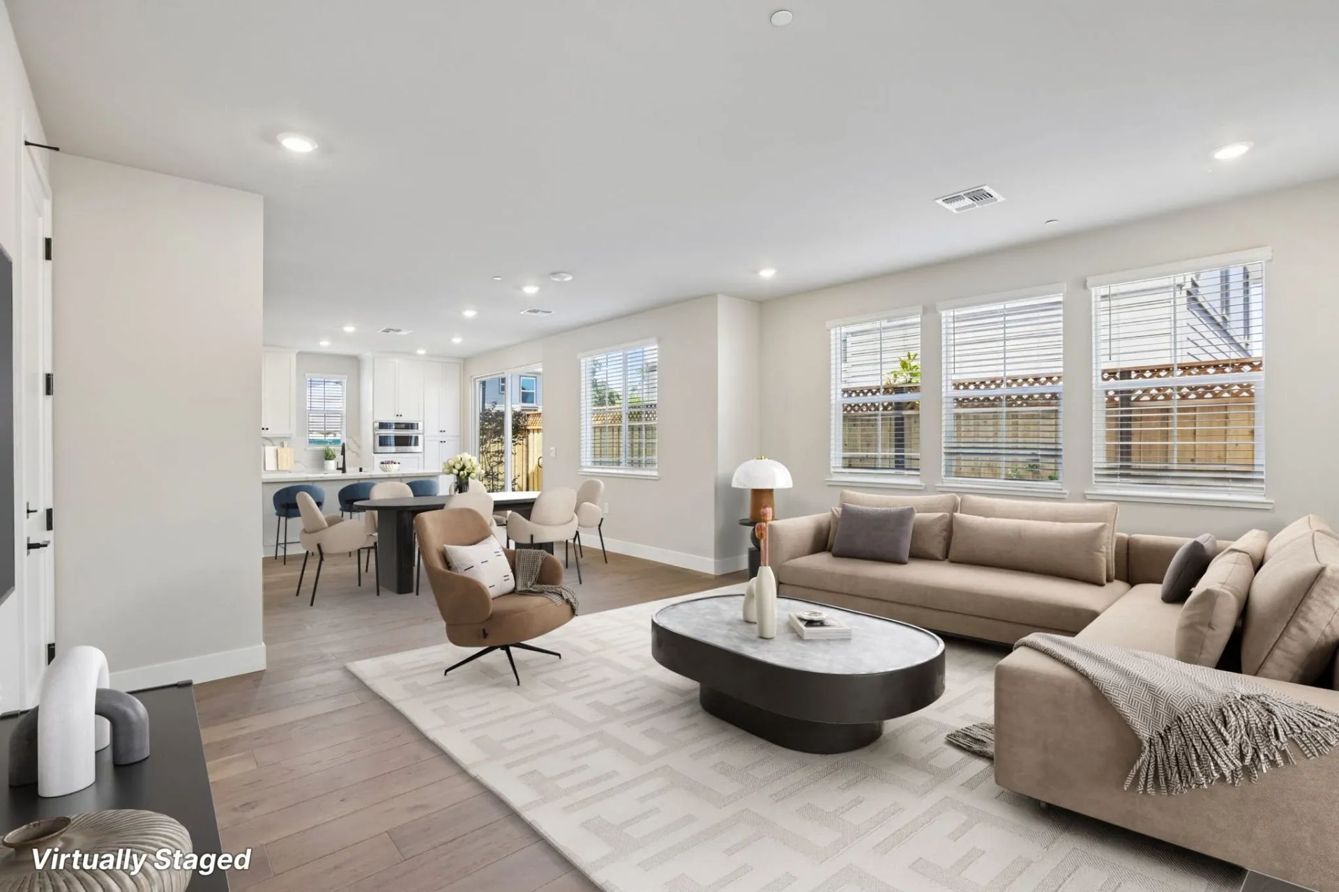 Abigail Place Homesite 4 Great Room Virtually Stag
