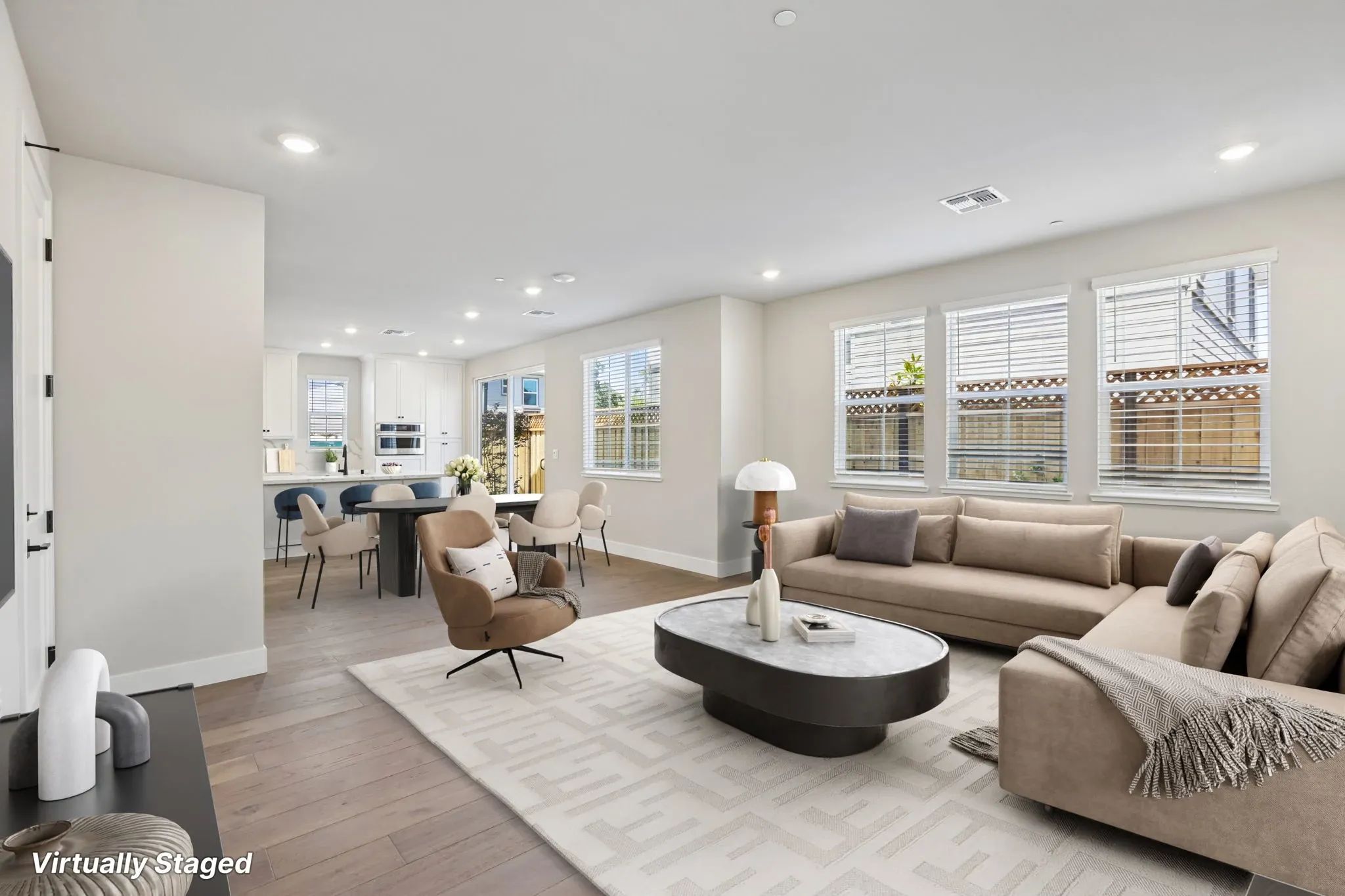 Abigail Place Homesite 4 Great Room Virtually Stag
