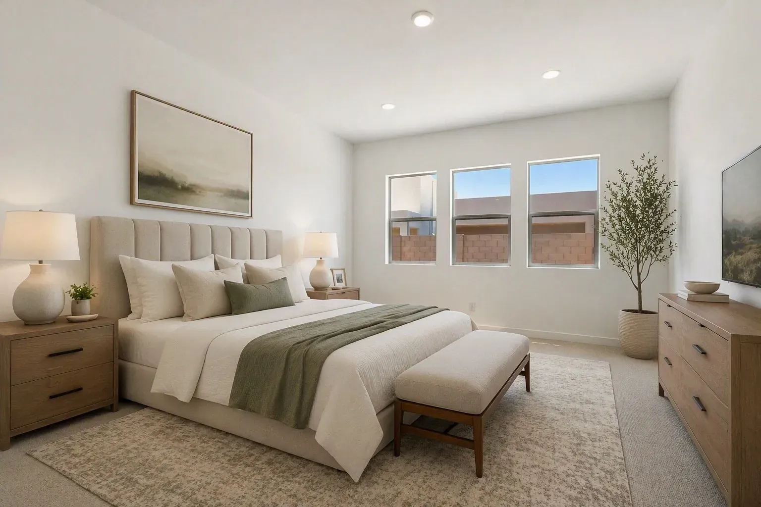 Primary Bedroom Virtually Staged