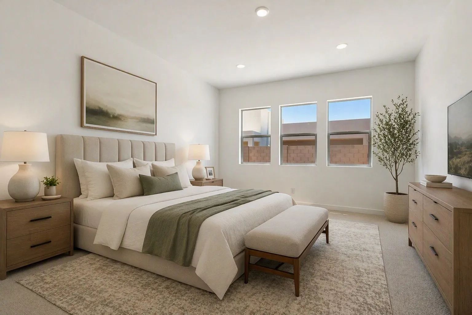Primary Bedroom Virtually Staged