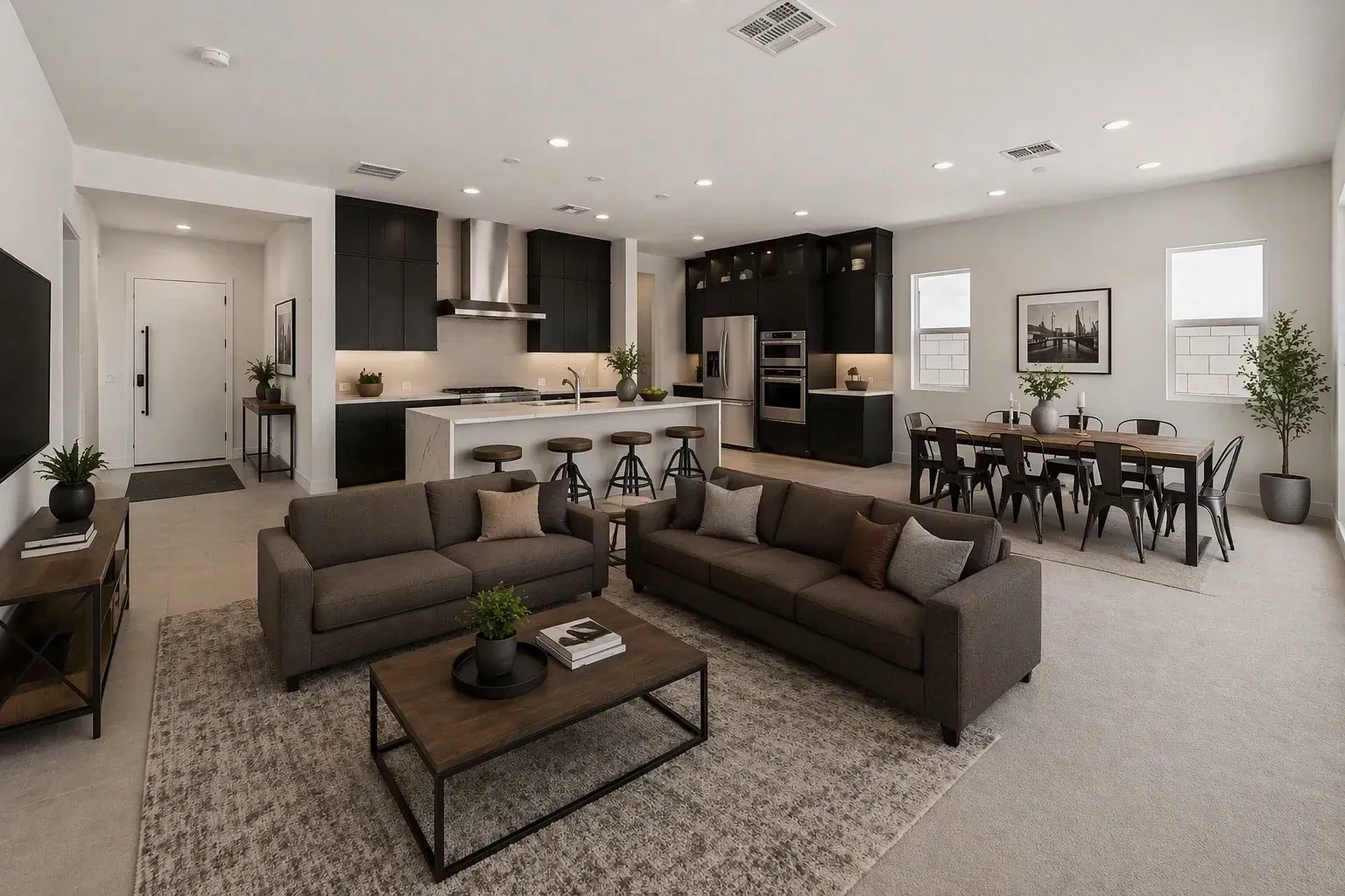 Great Room Virtually Staged