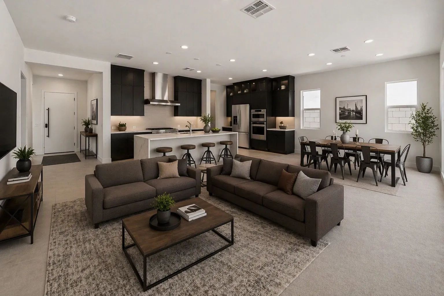 Great Room Virtually Staged