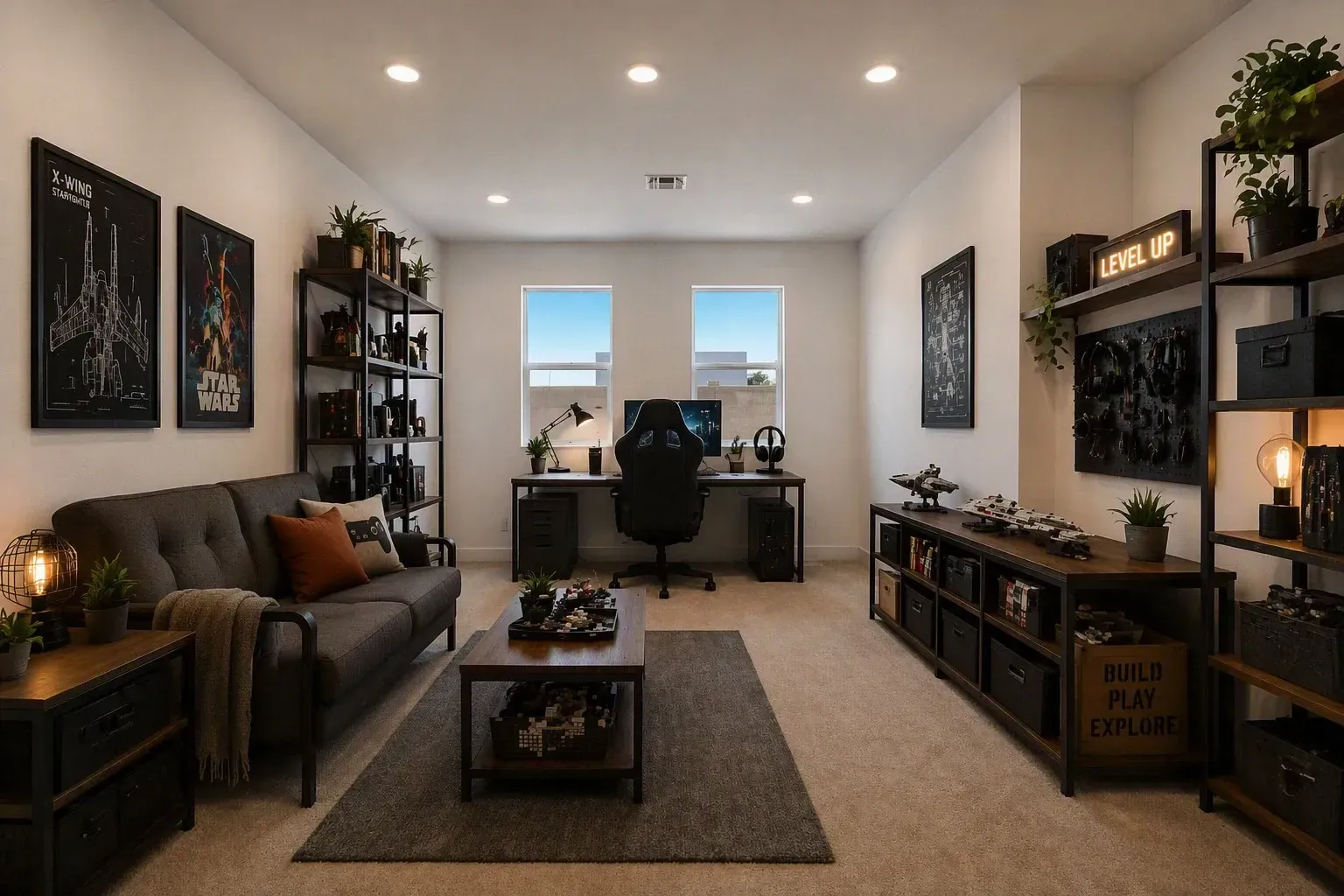 Hobby Room Virtually Staged