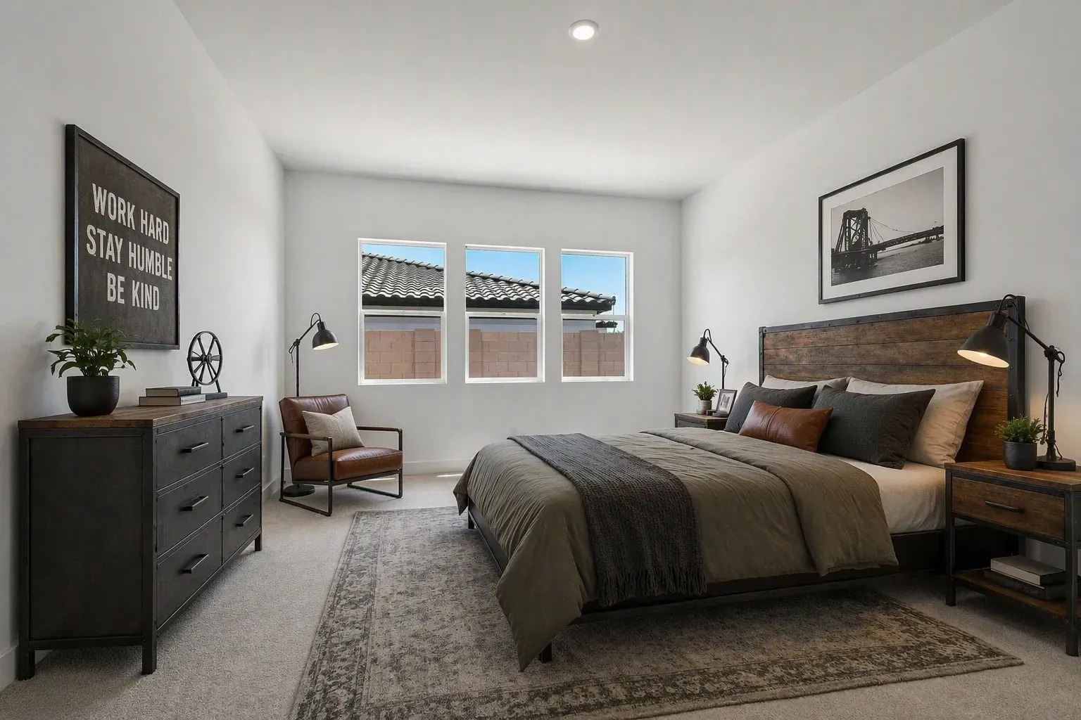 Primary Bedroom Virtually Staged