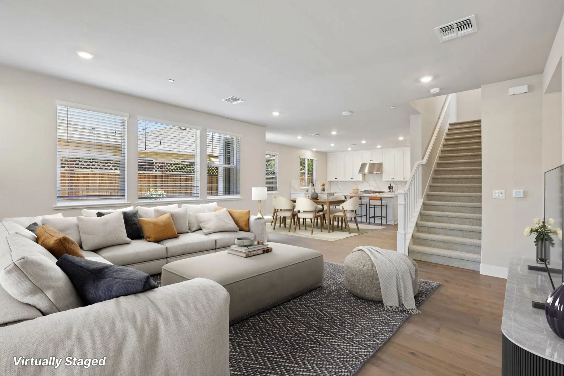 Abigail Place Homesite 6 Great Room Virtually Stag
