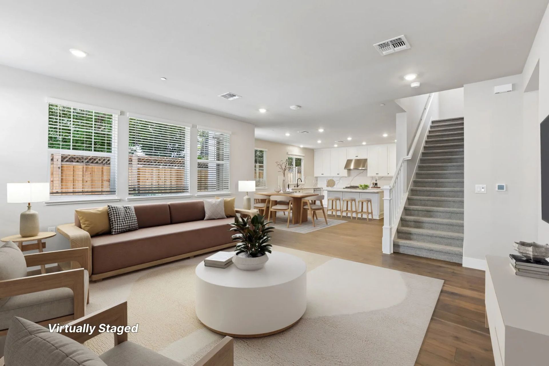 Abigail Place Homesite 8 Great Room Virtually Stag