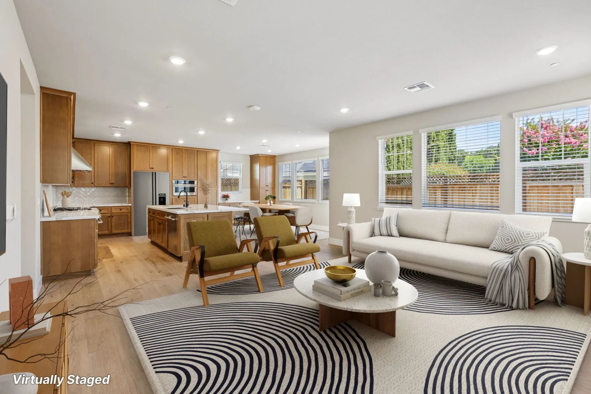 Abigail Place Homesite 5 Great Room Virtually Stag