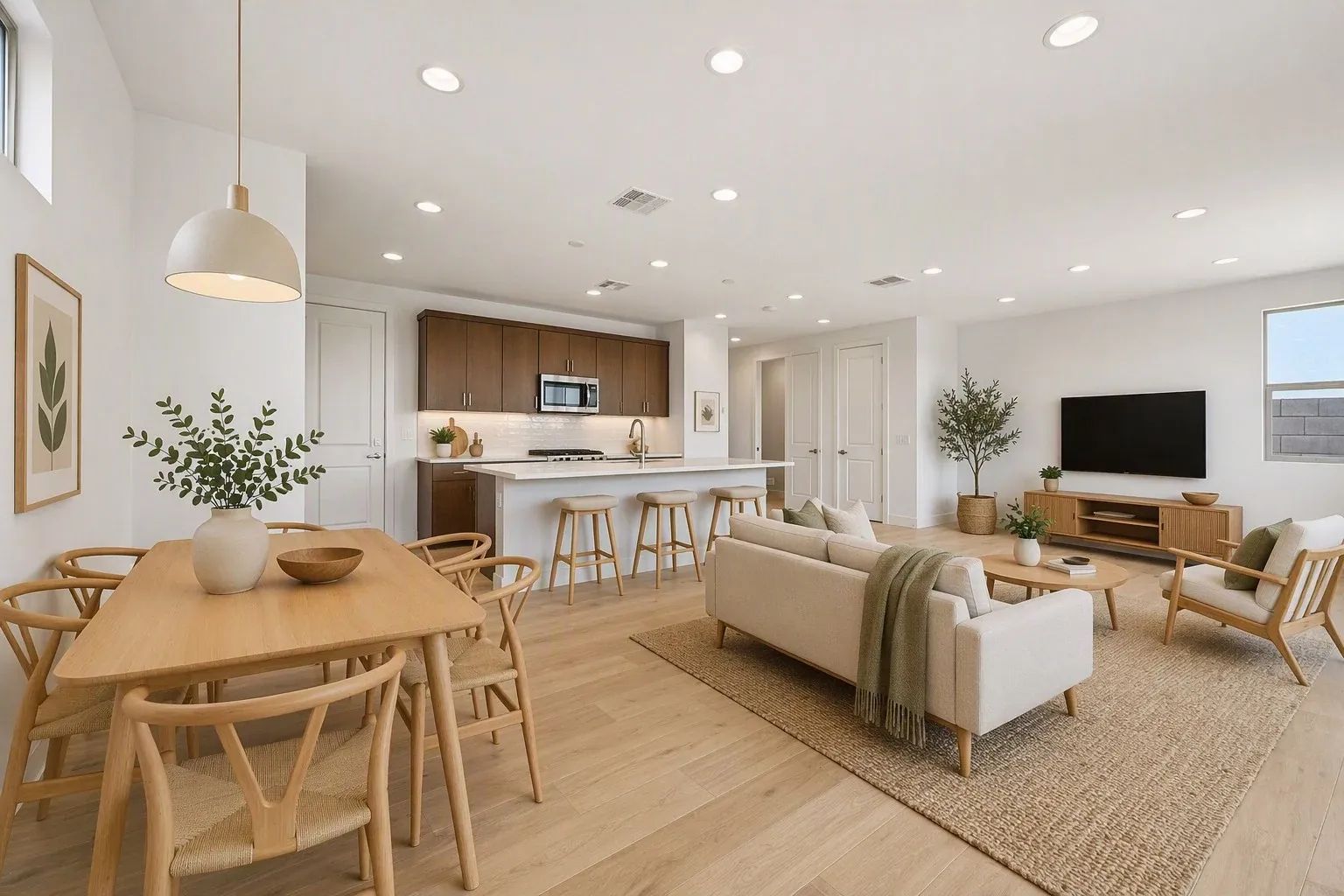Great Room Virtually Staged